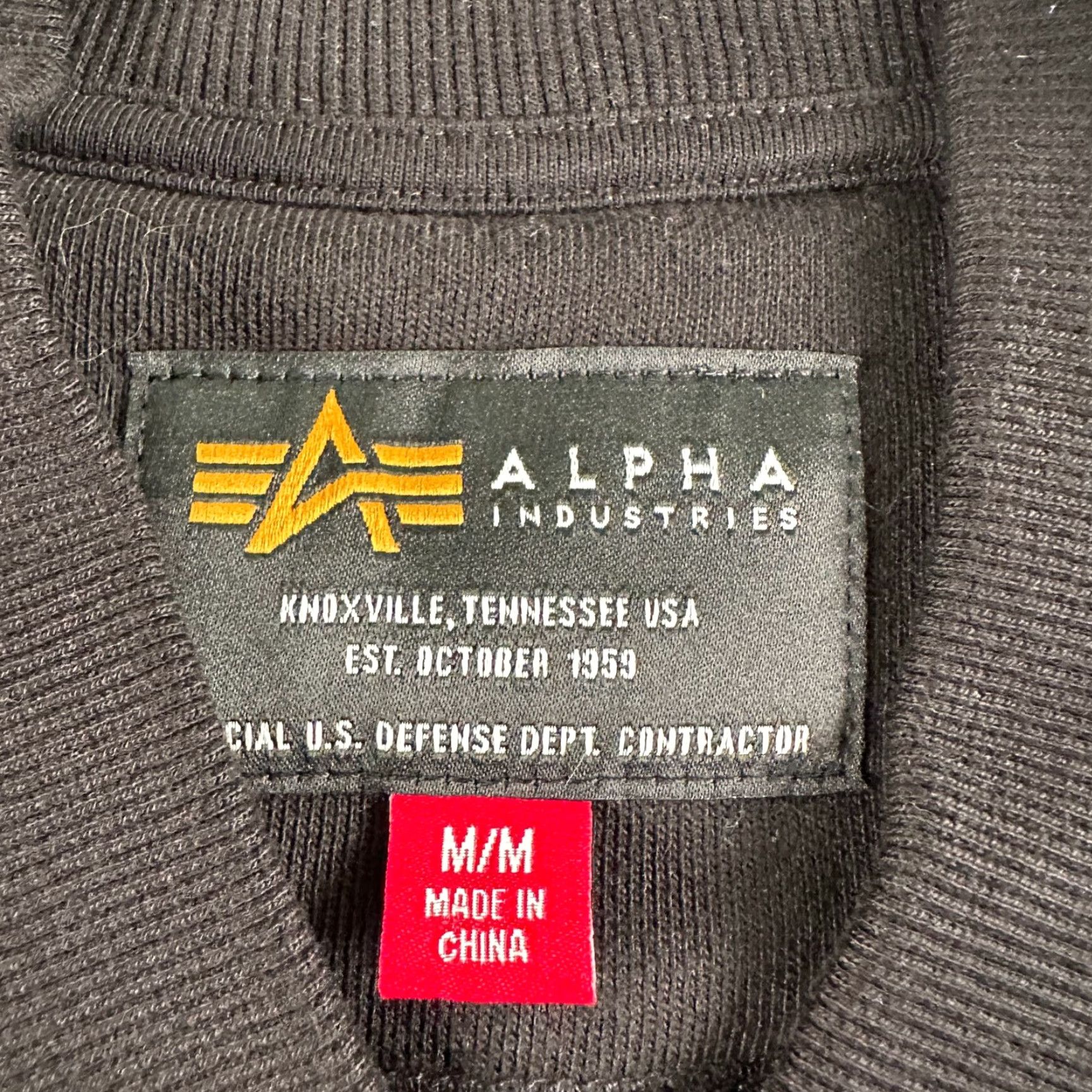 Alpha Industries Alpha Industries MA-1 Fleece Jacket Mens M Black Snap Front Utility Jacket Size US M / EU 48-50 / 2 - 5 Thumbnail