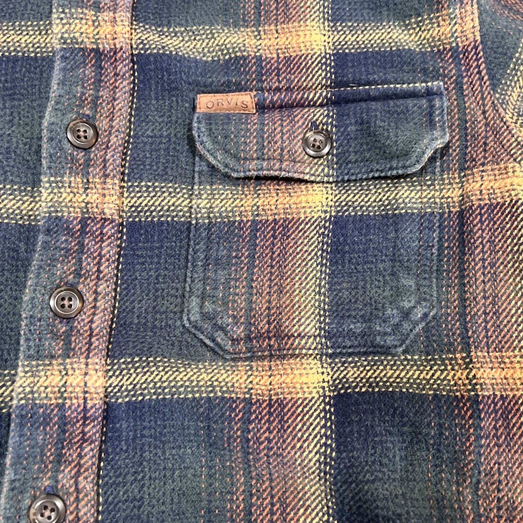 Orvis Orvis Shirt Men’s Medium Flannel Plaid Button-Up Multicolor Outdoor Fishing Rancher Casual Workwear Long Sleeve Mens Size US M / EU 48-50 / 2 - 4 Thumbnail