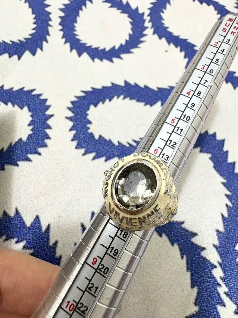 Vivienne Westwood Vivienne Westwood Vintage mint green gem white enamel ring Size ONE SIZE - 7 Thumbnail
