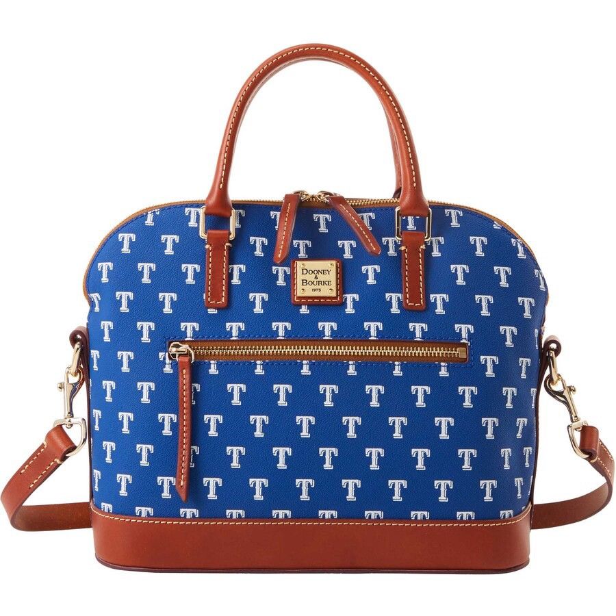 Dooney & Bourke × MLB Texas Rangers Dooney & Bourke MLB Domed Zip Satchel Purse Size ONE SIZE - 14 Thumbnail