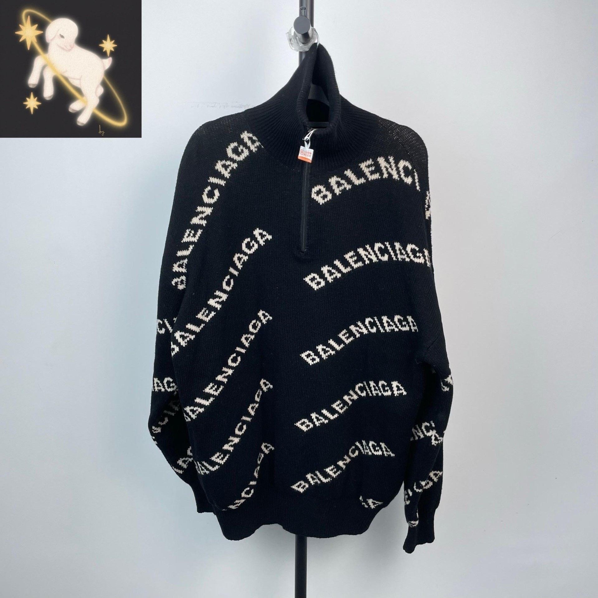 Balenciaga Balenciaga Black Sweater XS Men Size US XS / EU 42 / 0 - 1 Thumbnail