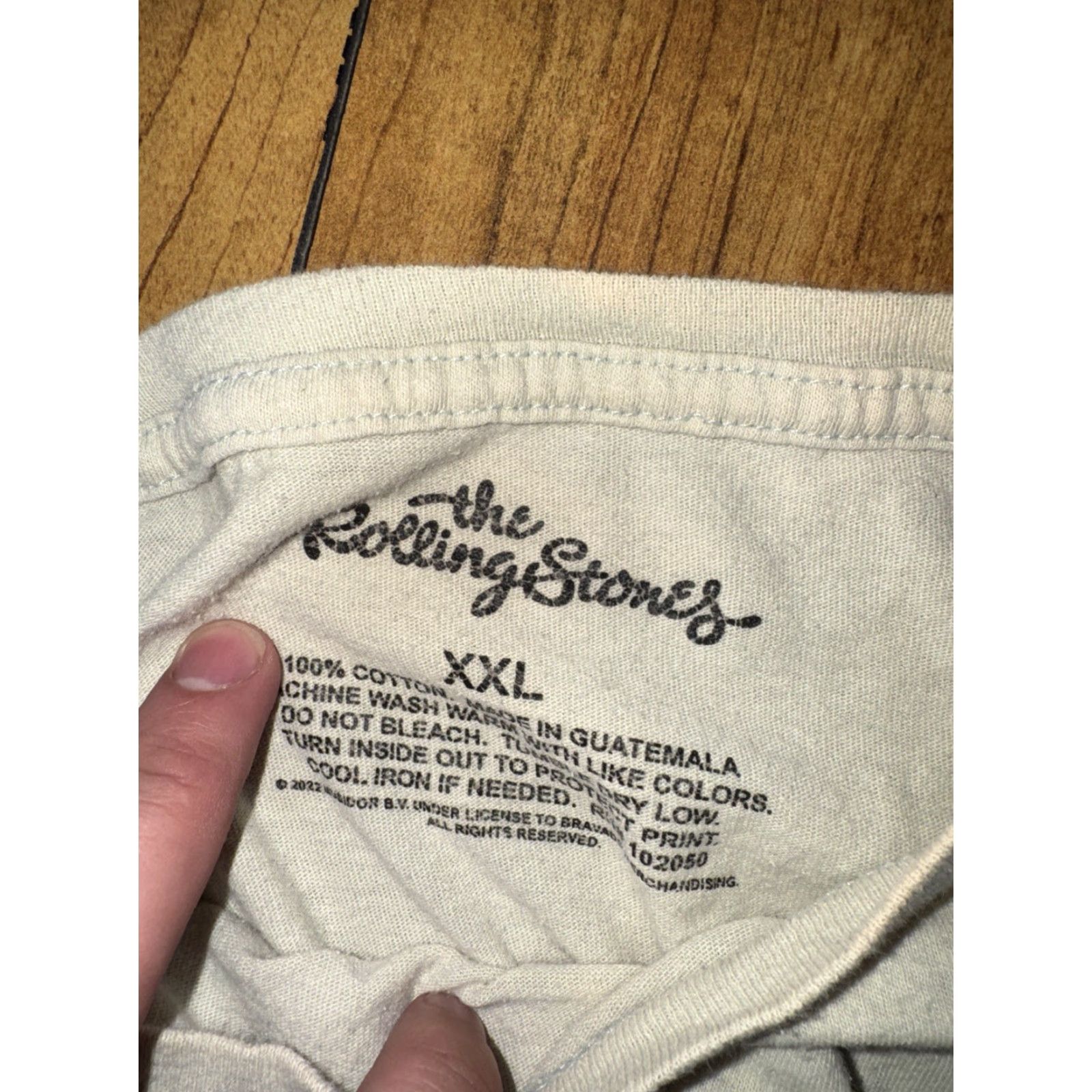Vintage The Rolling Stones T-Shirt 2XL Adult Men Brown 23x25 Regular Size Shirt Mens Band Tee Tan Size US XXL / EU 58 / 5 - 3 Thumbnail