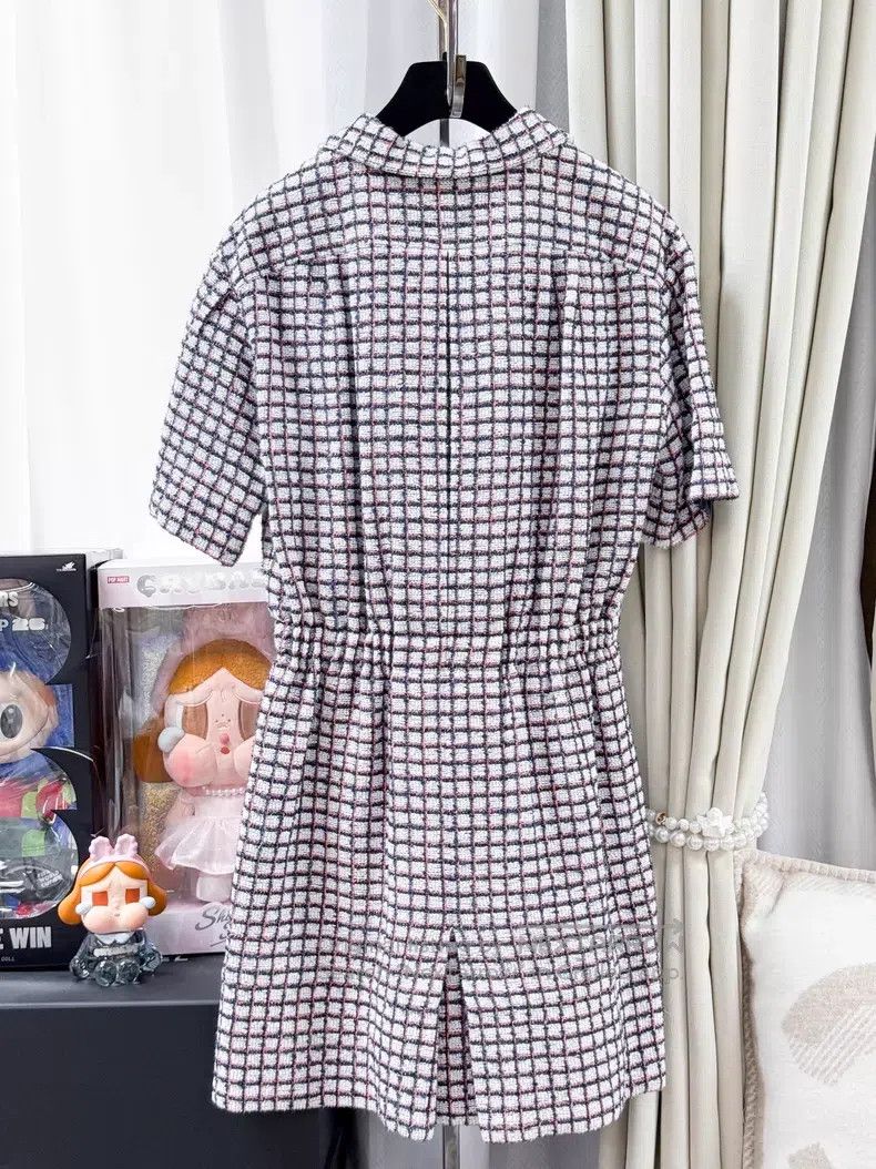 Chanel Chanel Plaid lashed thin flash dress Size XS / US 0-2 / IT 36-38 - 3 Thumbnail