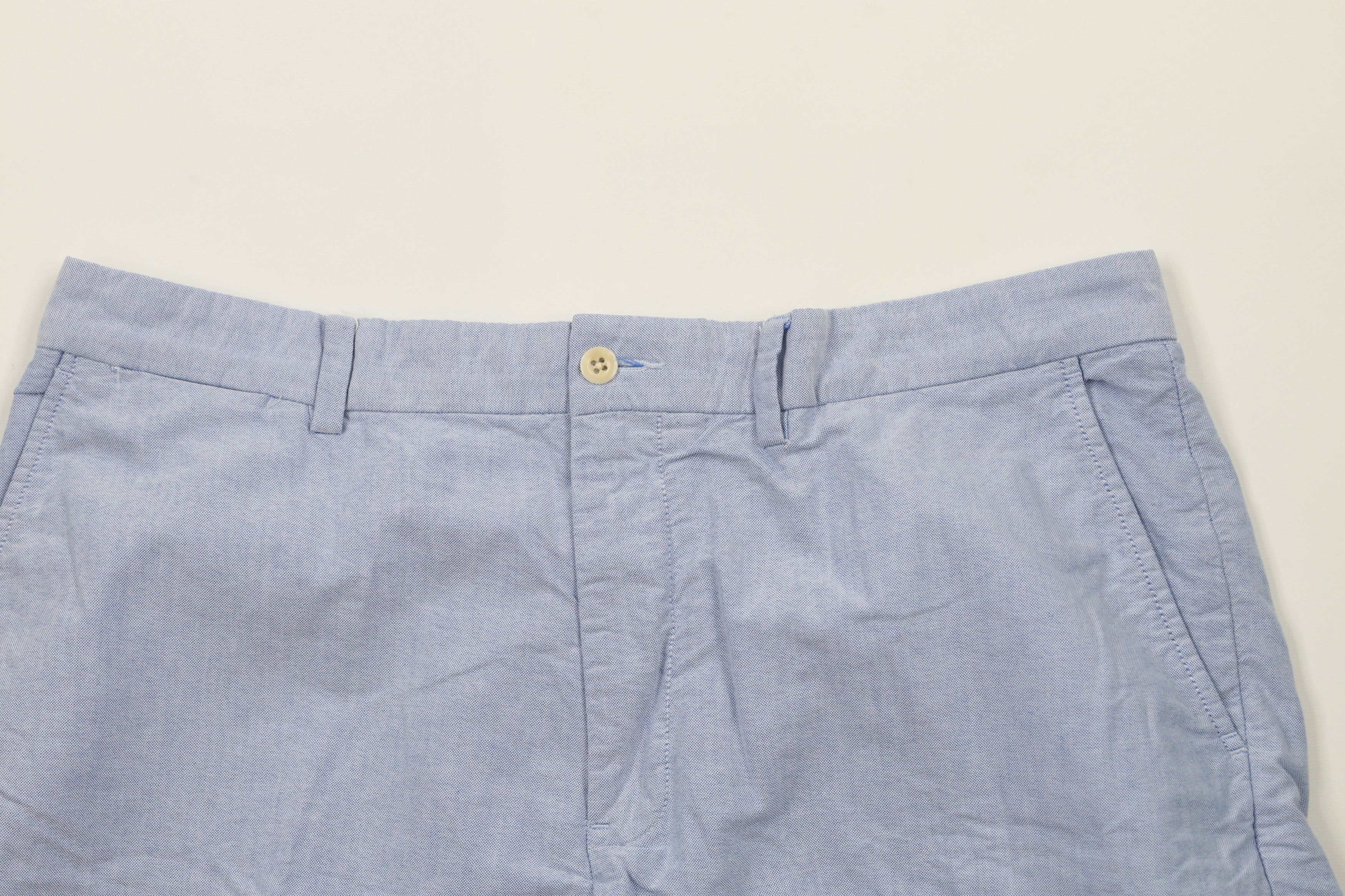Ralph Lauren × Vintage Vintage 90s Ralph Lauren Front Above Knee Chino Shorts Blue Size US 36 / EU 52 - 2 Thumbnail
