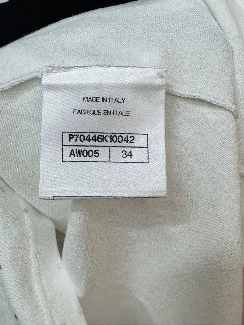 Chanel Chanel White glitter logo short sleeves 2504-Nextarrow Size XXS / US 00 / IT 34 - 3 Thumbnail