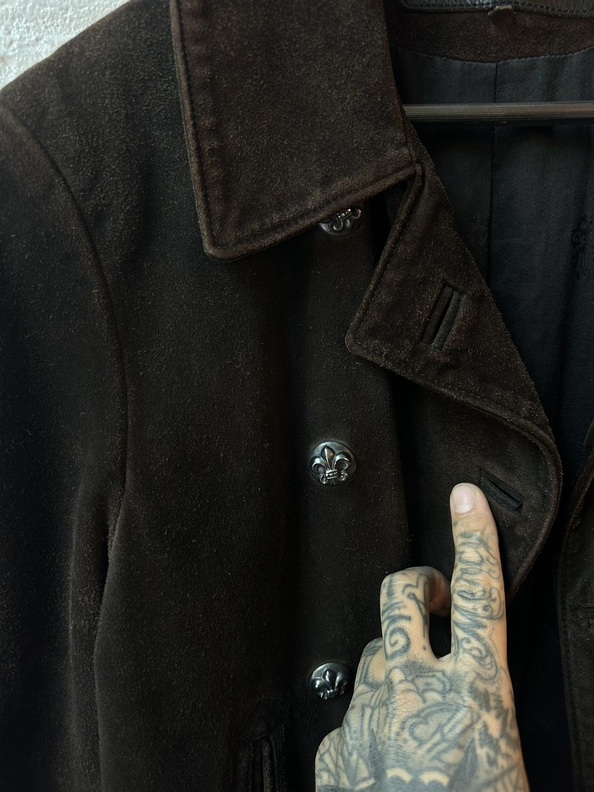 Chrome Hearts CHROME HEARTS BEAUTIFUL SUEDE LEATHER JACKET M / L Size US M / EU 48-50 / 2 - 2 Thumbnail