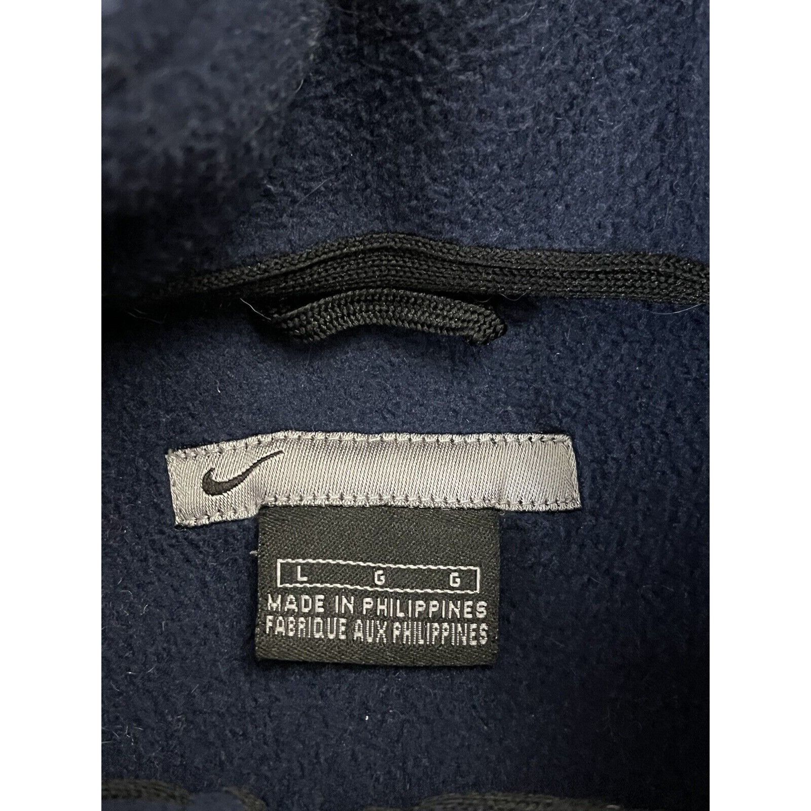 Nike Vintage Nike Jacket Fleece Lined 90s Mens Large Blue White S Size US L / EU 52-54 / 3 - 5 Thumbnail