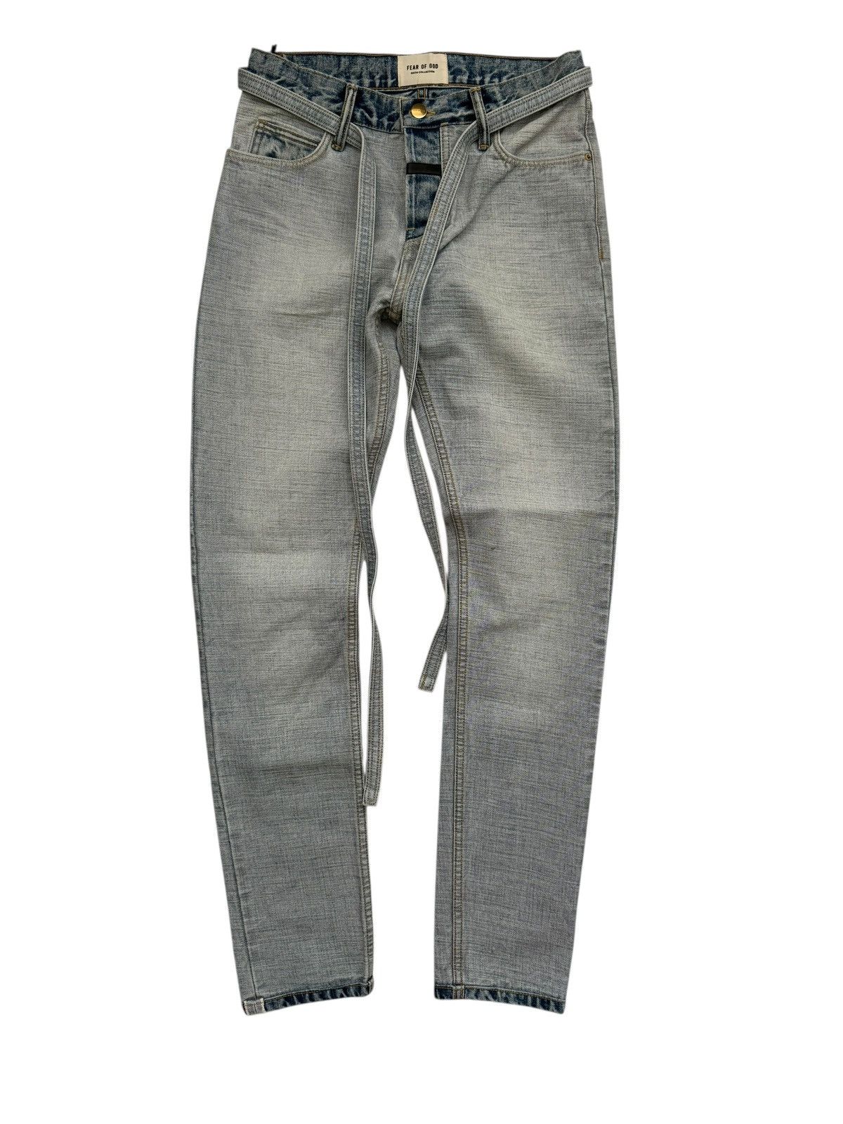 Fear of God Inside Out Belt Drawstring Denim Size US 28 / EU 44 - 1 Thumbnail