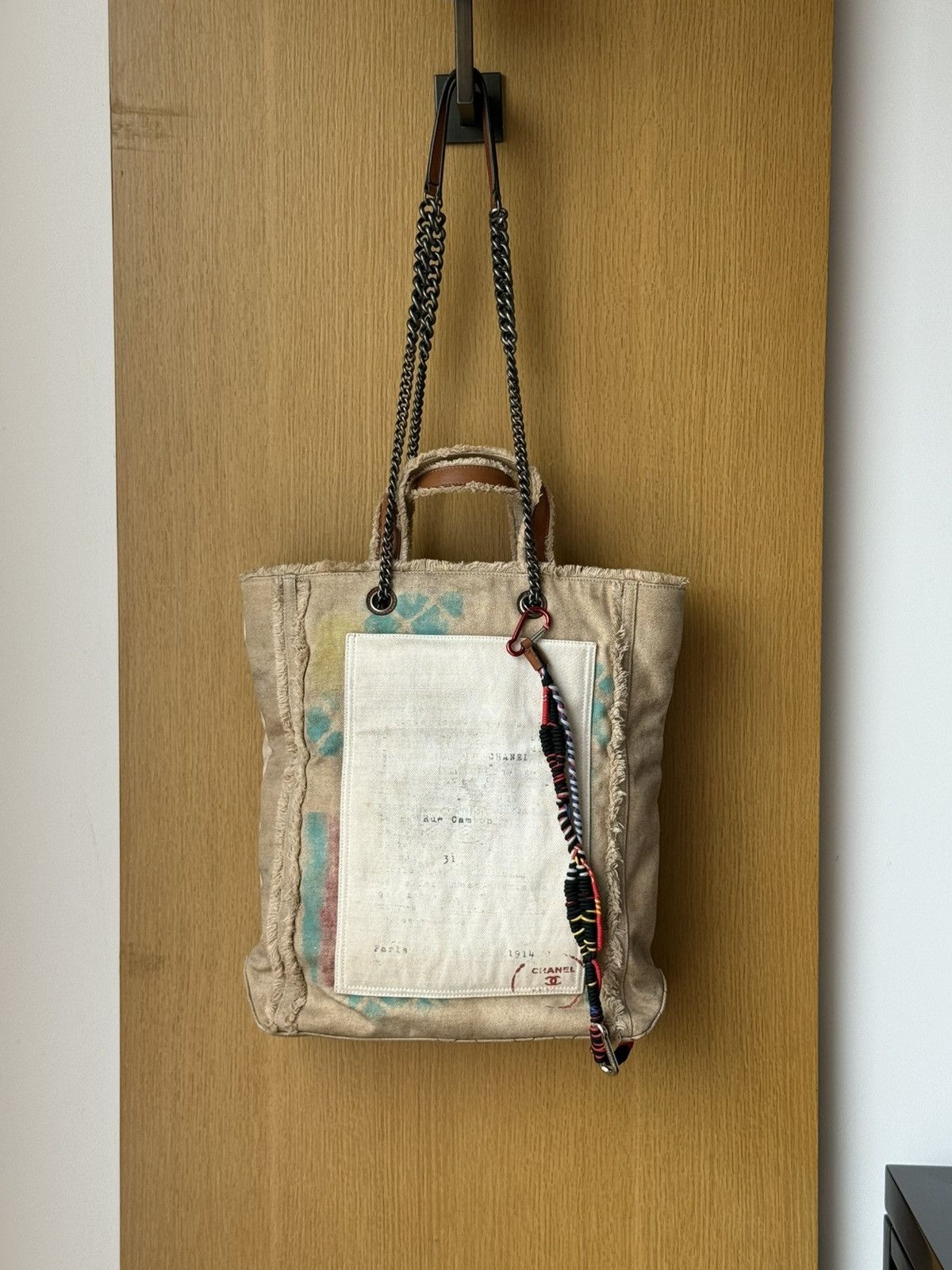 Chanel 2014 Chanel Beige Graffiti Art School Tote Bag Size ONE SIZE - 5 Thumbnail
