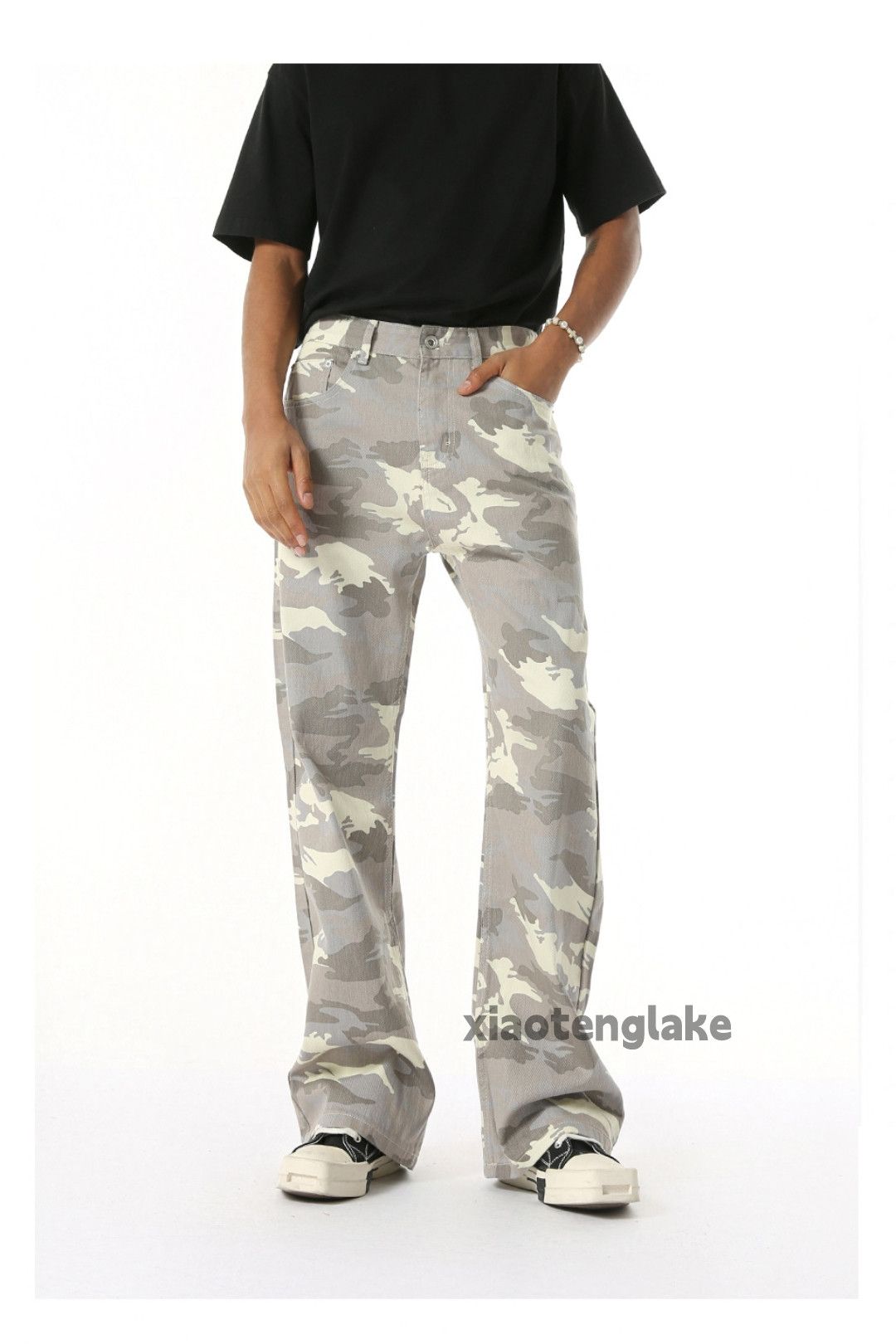 Vintage xz utility vintage punk grunge hiphop flared camo pants Size US 32 / EU 48 - 1 Thumbnail