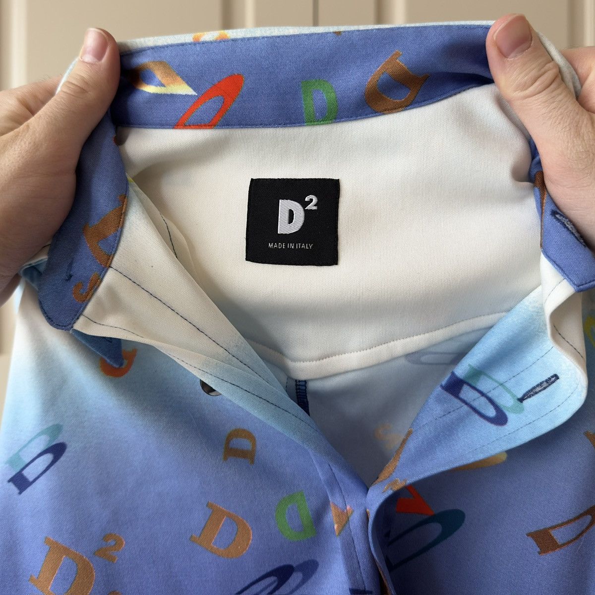 Dsquared2 Dsquared2 S/S 1997 Early Web Design Printed Button-Up Shirt Size US S / EU 44-46 / 1 - 8 Thumbnail