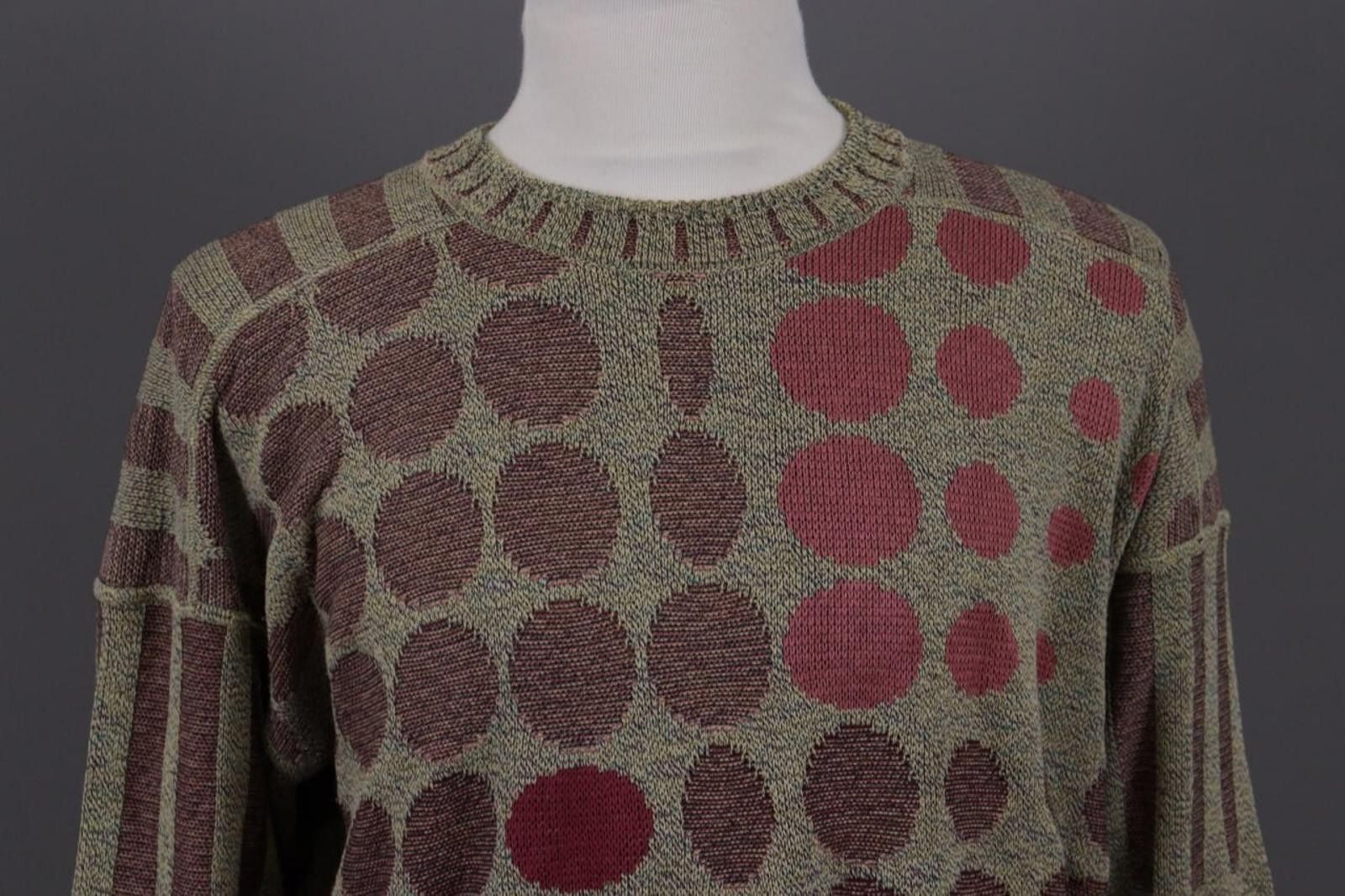 Carlo Colucci Carlo Colucci Crew Neck Multicolour Knit Sweater Size 54 Size US M / EU 48-50 / 2 - 4 Thumbnail