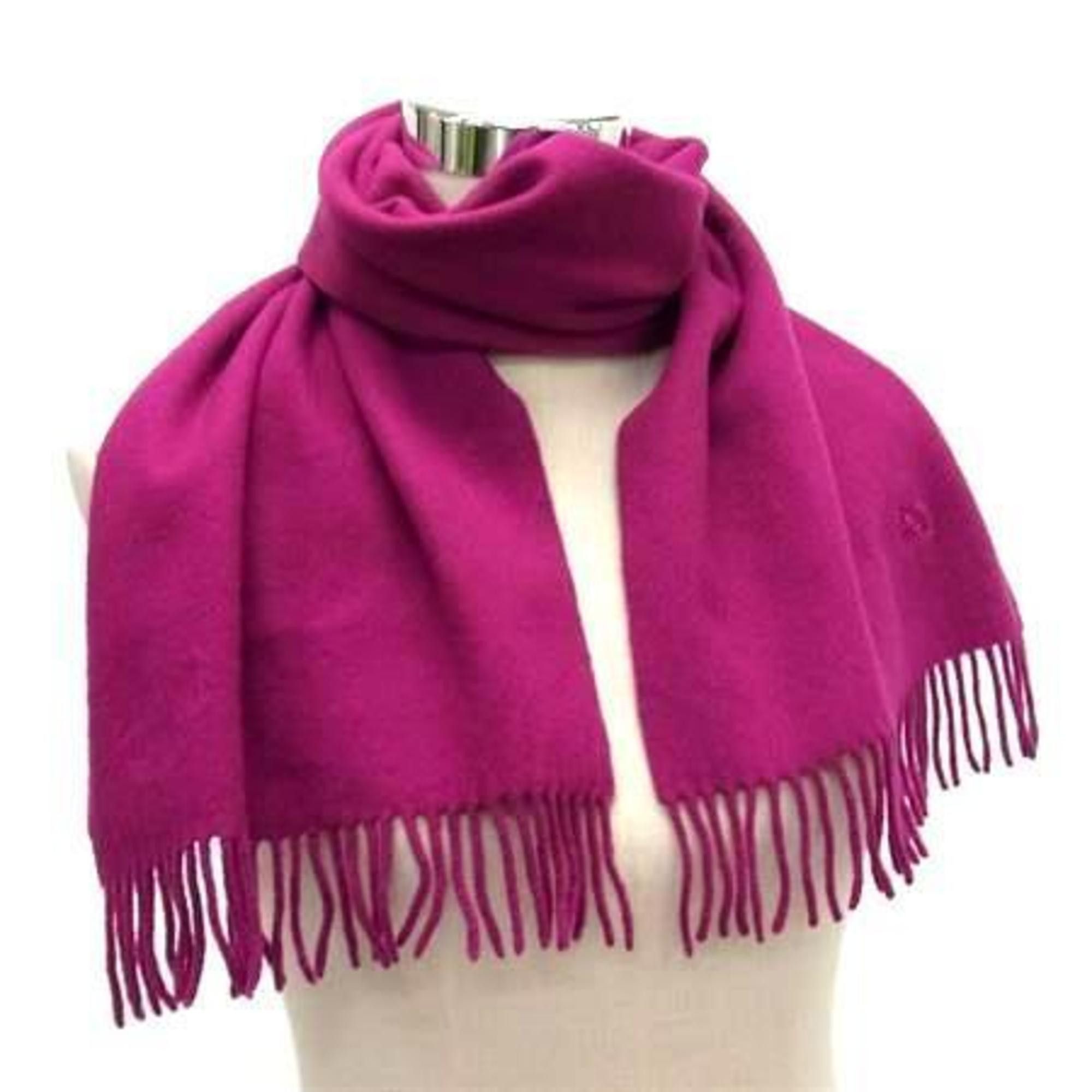 Burberry BURBERRY Purple Cashmere Scarf for Women Size ONE SIZE - 1 Thumbnail