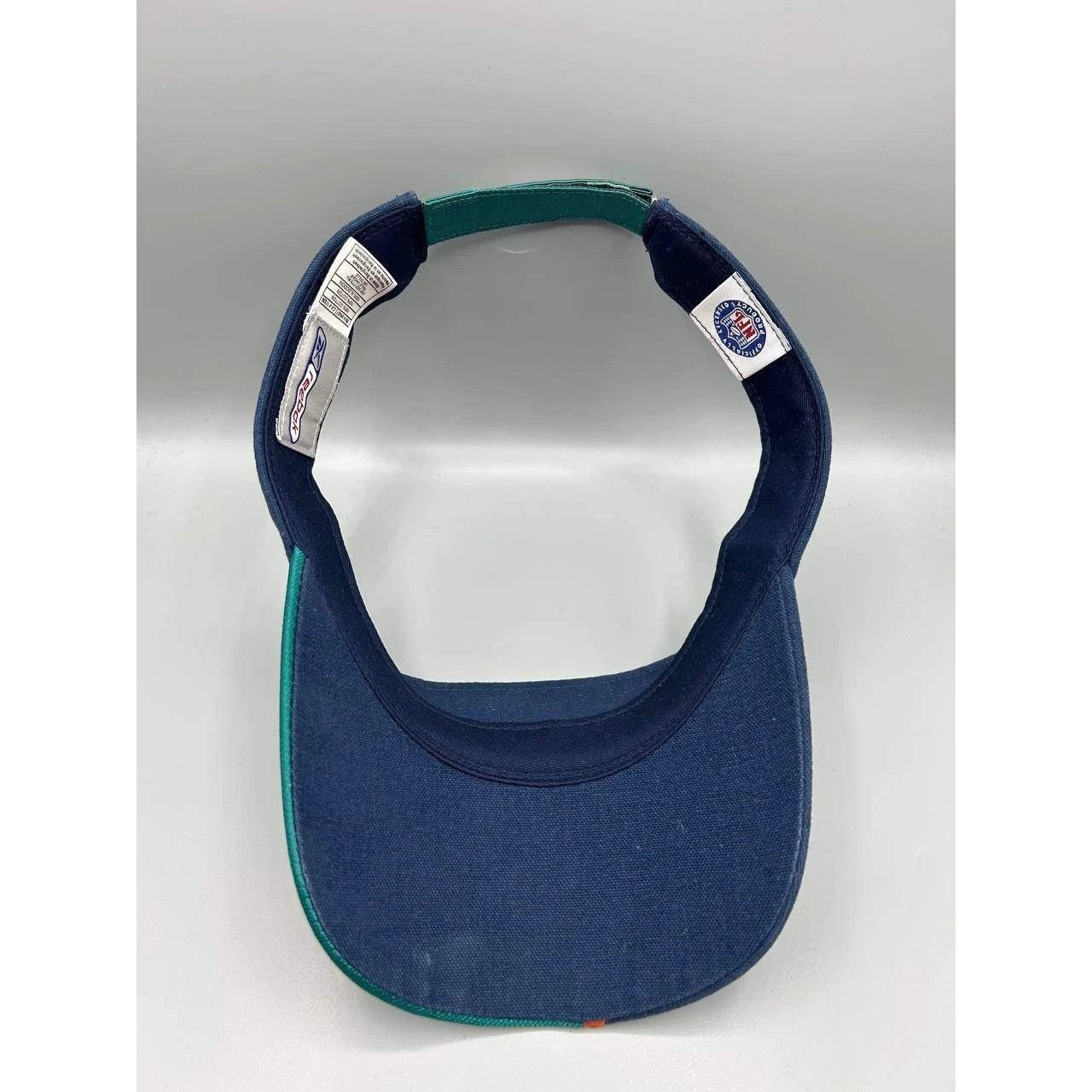 Reebok Miami Dolphins Visor Hat Men Blue NFL Strap Back Cap Cotton Size ONE SIZE - 2 Thumbnail