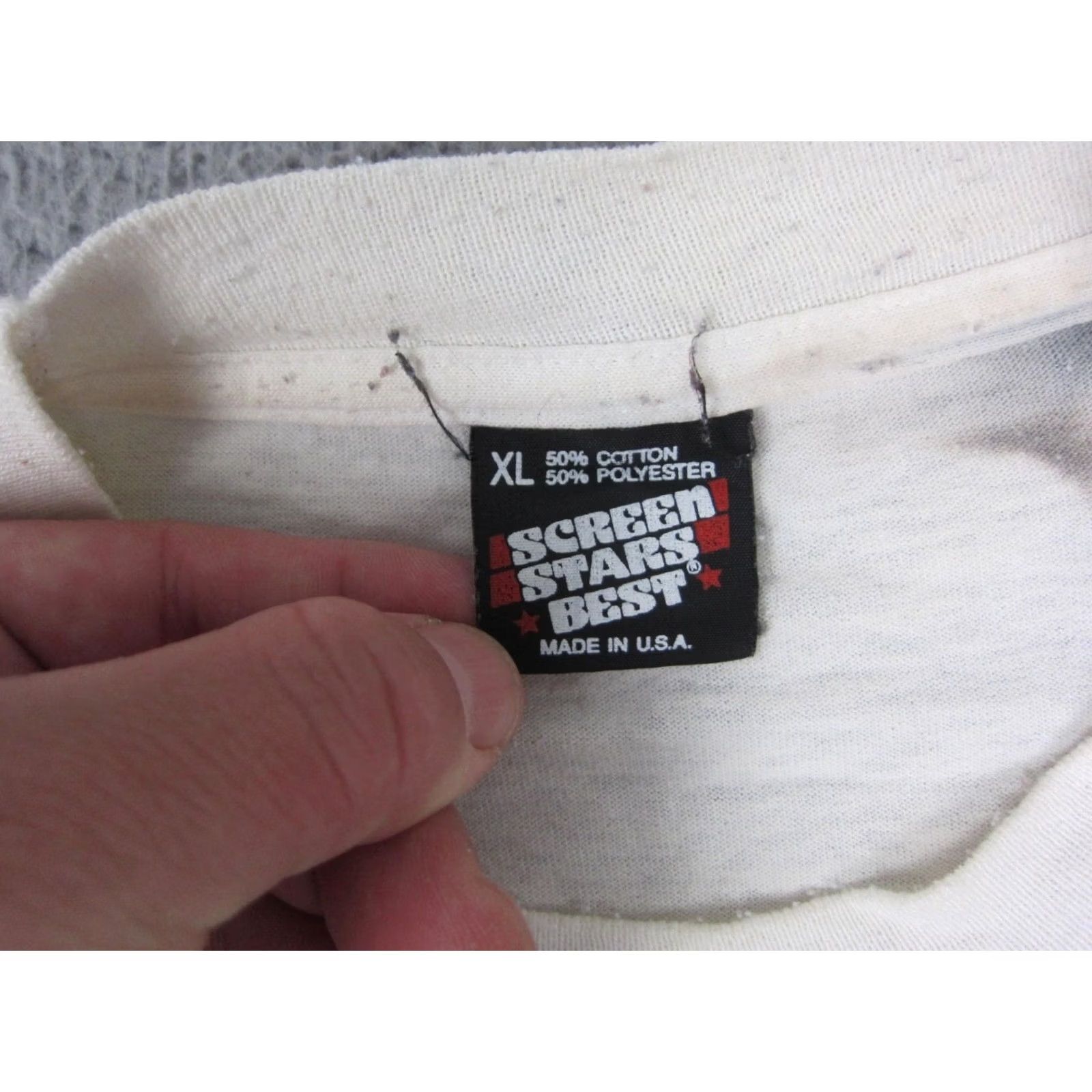 Vintage VINTAGE Shirt XL White Single Stitch USA 90s Mens Size US XL / EU 56 / 4 - 5 Thumbnail