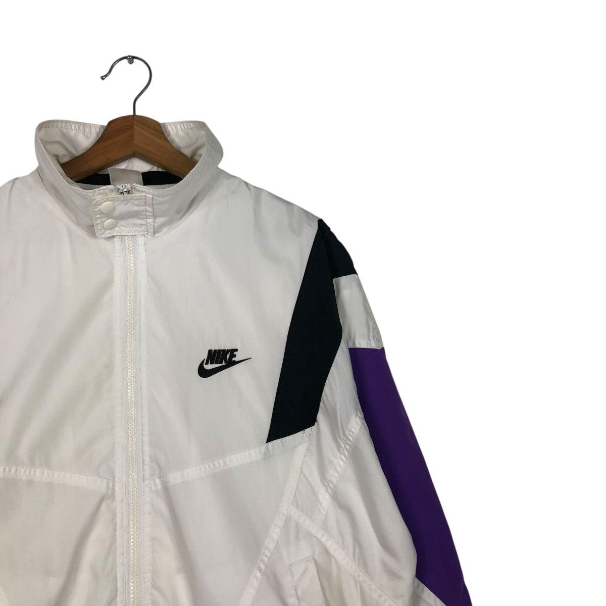 Nike 🔥VINTAGE ZIPPER JACKET NIKE BIG SWOOSH LOGO Size US M / EU 48-50 / 2 - 8 Thumbnail