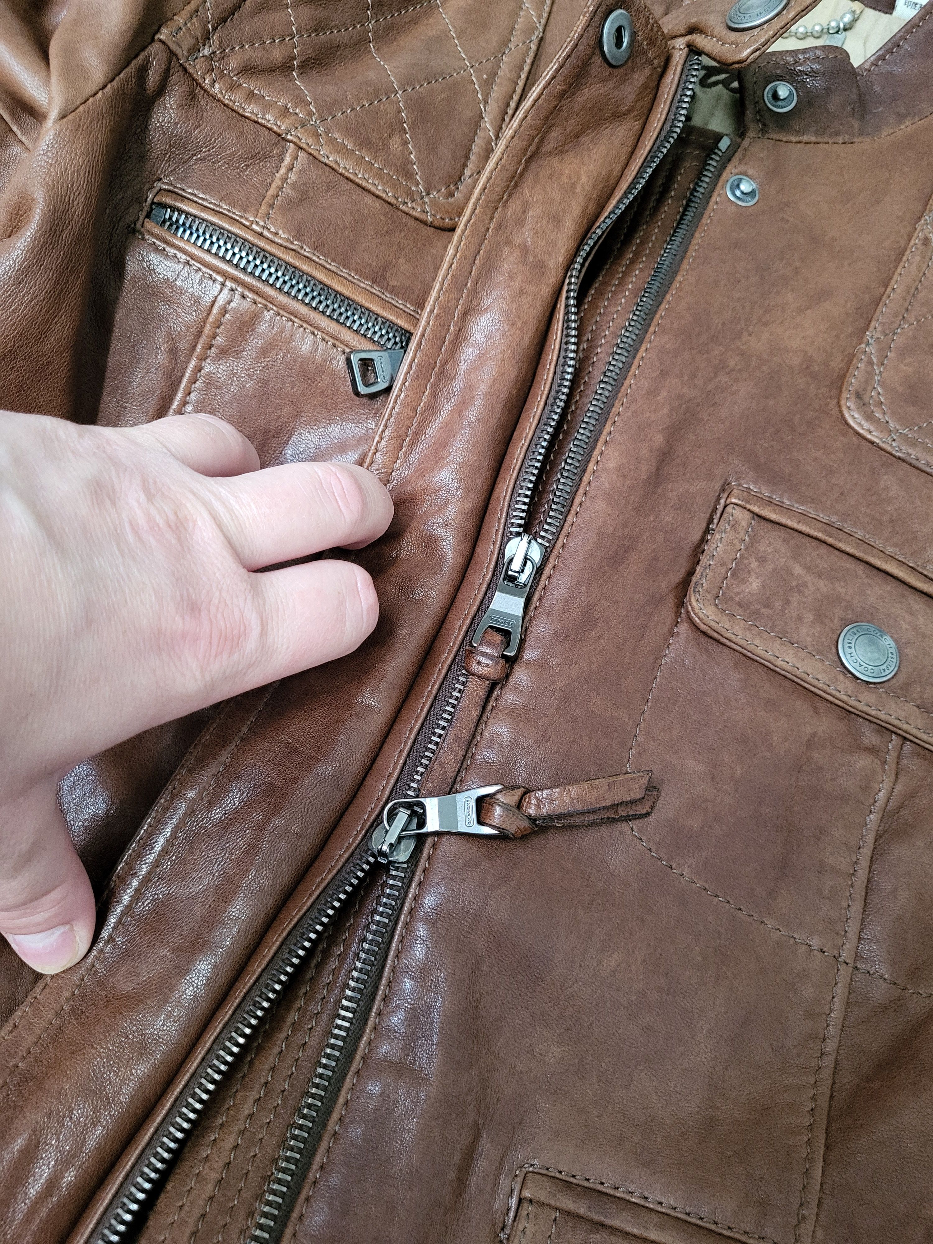 Coach Coach leather biker jacket S Size S / US 4 / IT 40 - 12 Thumbnail