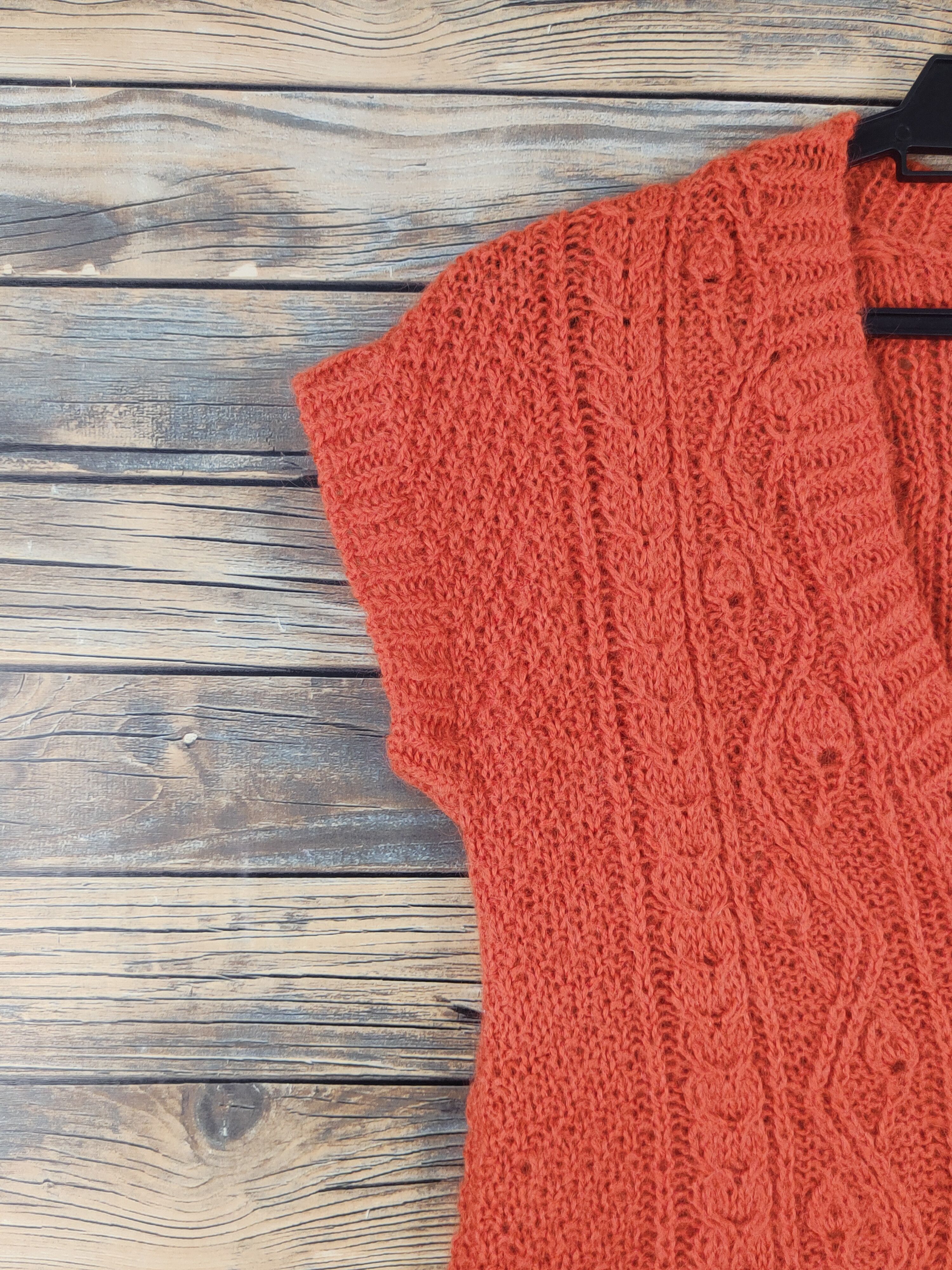 Japanese Brand Japanese Brand Orange Knitwear Sweater Vests #W1286 Size S / US 4 / IT 40 - 4 Thumbnail
