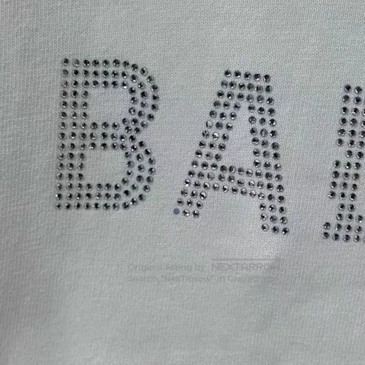 Balenciaga Balenciaga White Crystal Logo T-shirt. Size US M / EU 48-50 / 2 - 6 Thumbnail