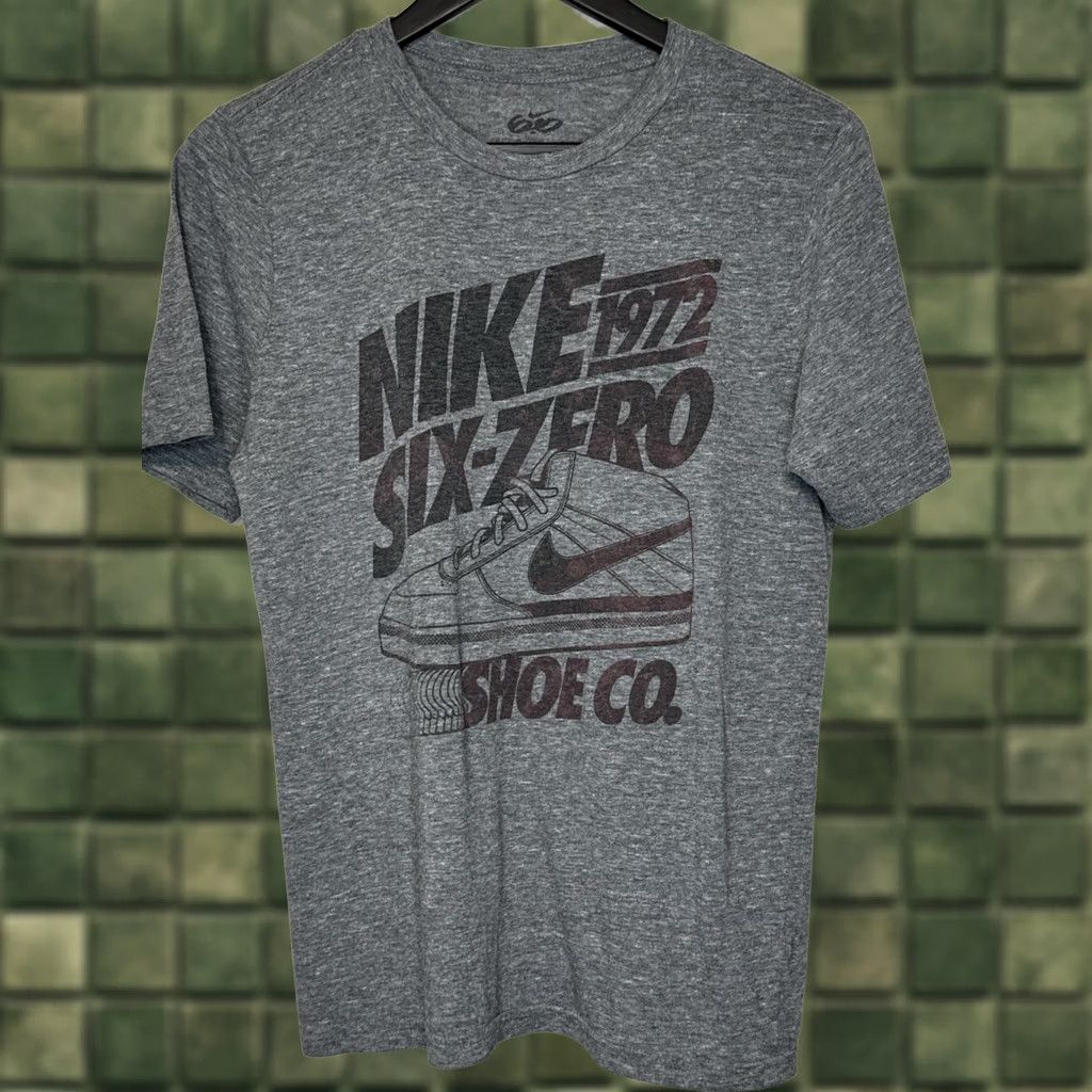 Nike Nike 6.0 T Shirt Gray Skate Y2K Logo Tee Medium Mens Size US M / EU 48-50 / 2 - 1 Thumbnail