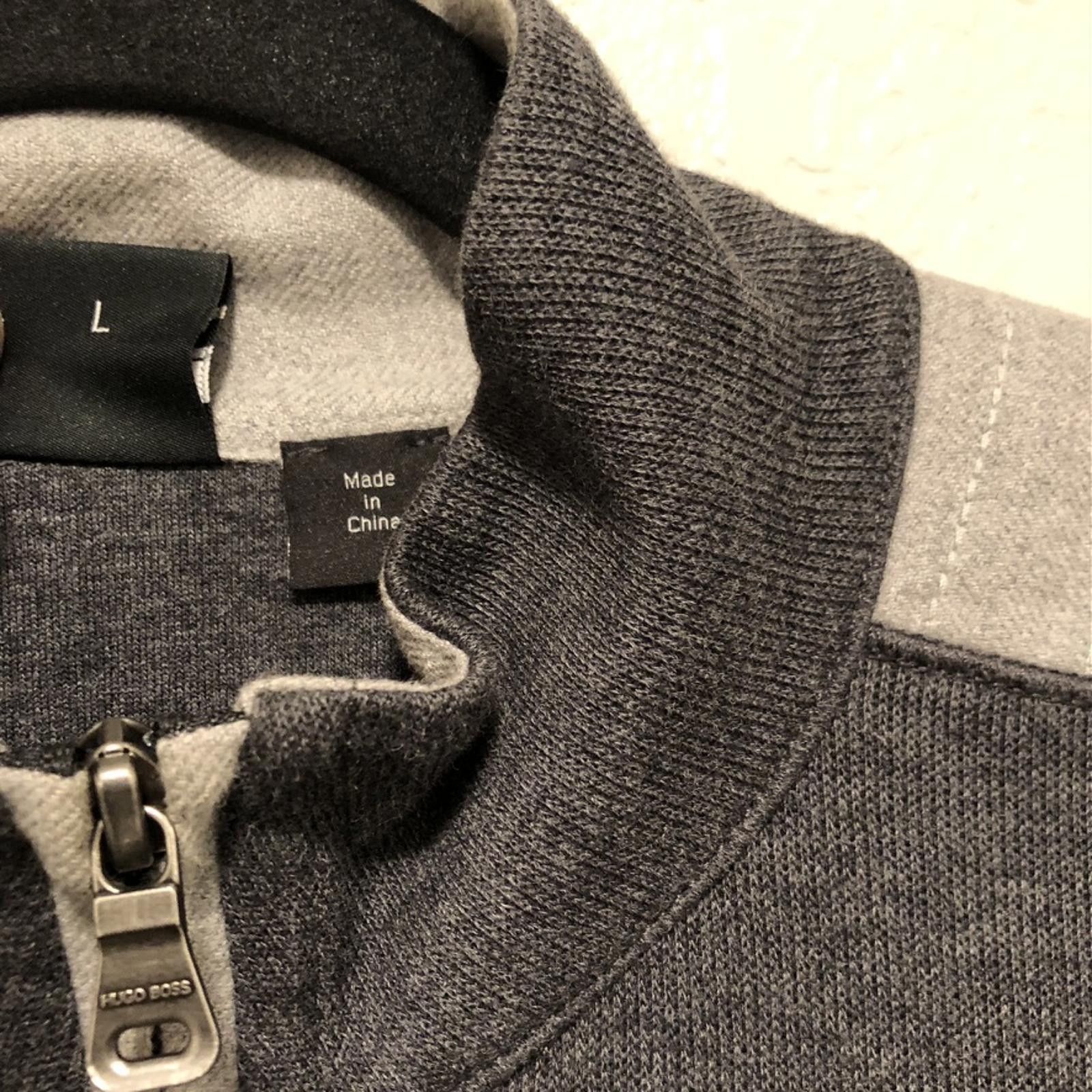 Hugo Boss Hugo Boss Gray Full-Zip Luxury Knit Sweater Cardigan L Size US L / EU 52-54 / 3 - 3 Thumbnail