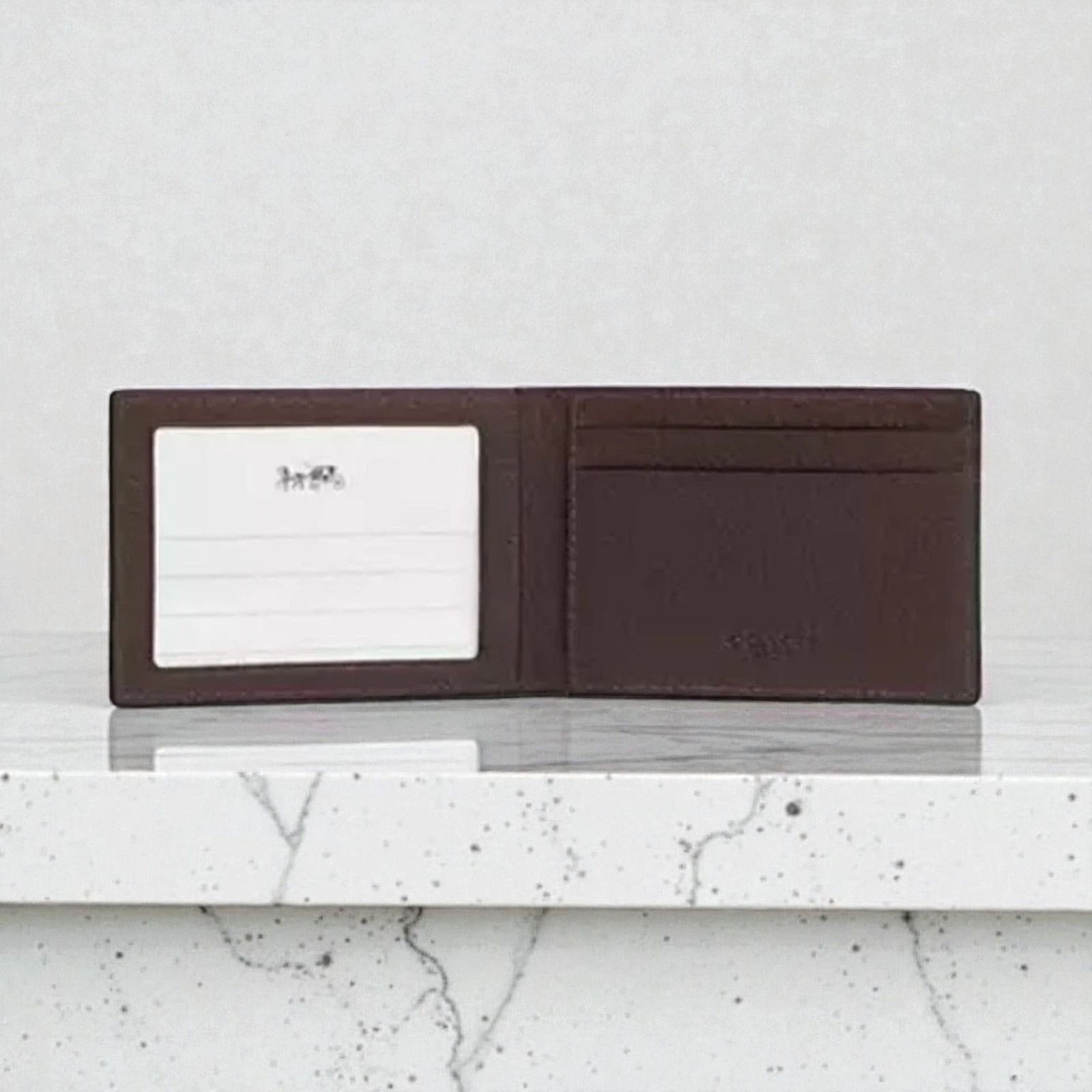Coach Coach Compact Billfold Leather Wallet in Maple CM167 Size ONE SIZE - 3 Thumbnail
