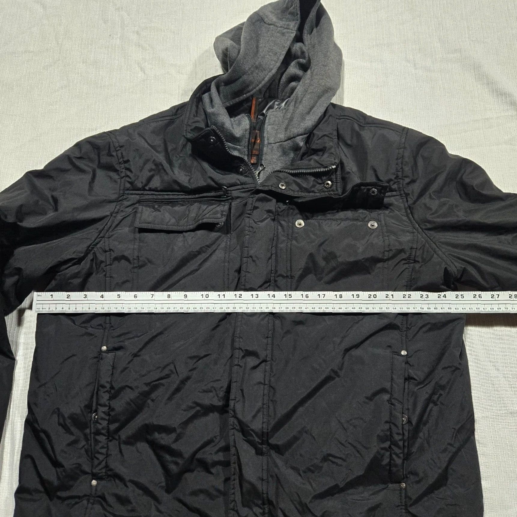 Vintage Falcon Brand XL Men's Bomber Jacket Wide Tailored Zip Full Pocket Rain Wind Coat Double Layer Jacket/Coat? Size US XL / EU 56 / 4 - 6 Thumbnail