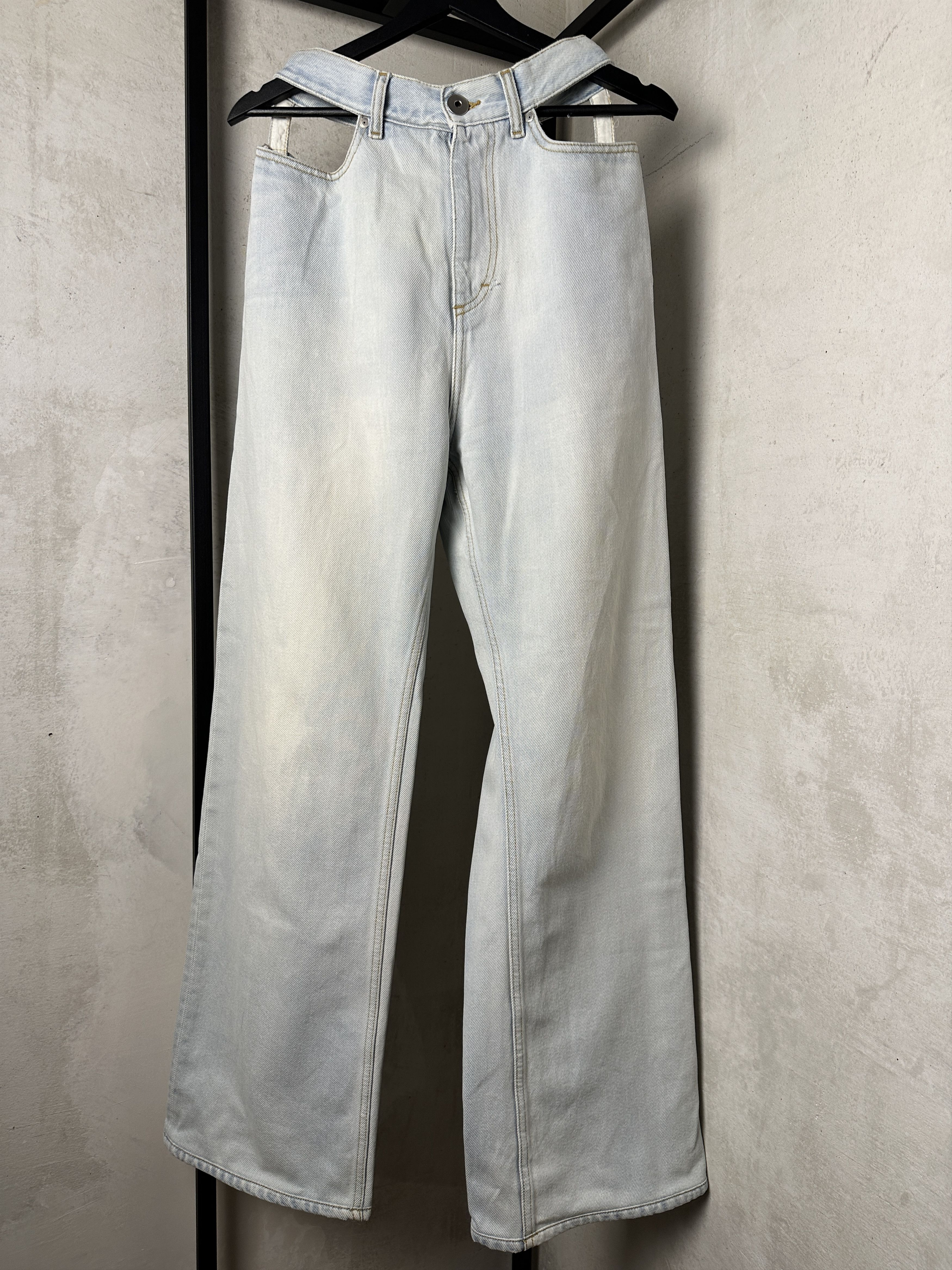 Maison Margiela Maison Margiela Cut Out Wide Leg Jeans Size 26" / US 2 / IT 38 - 3 Thumbnail