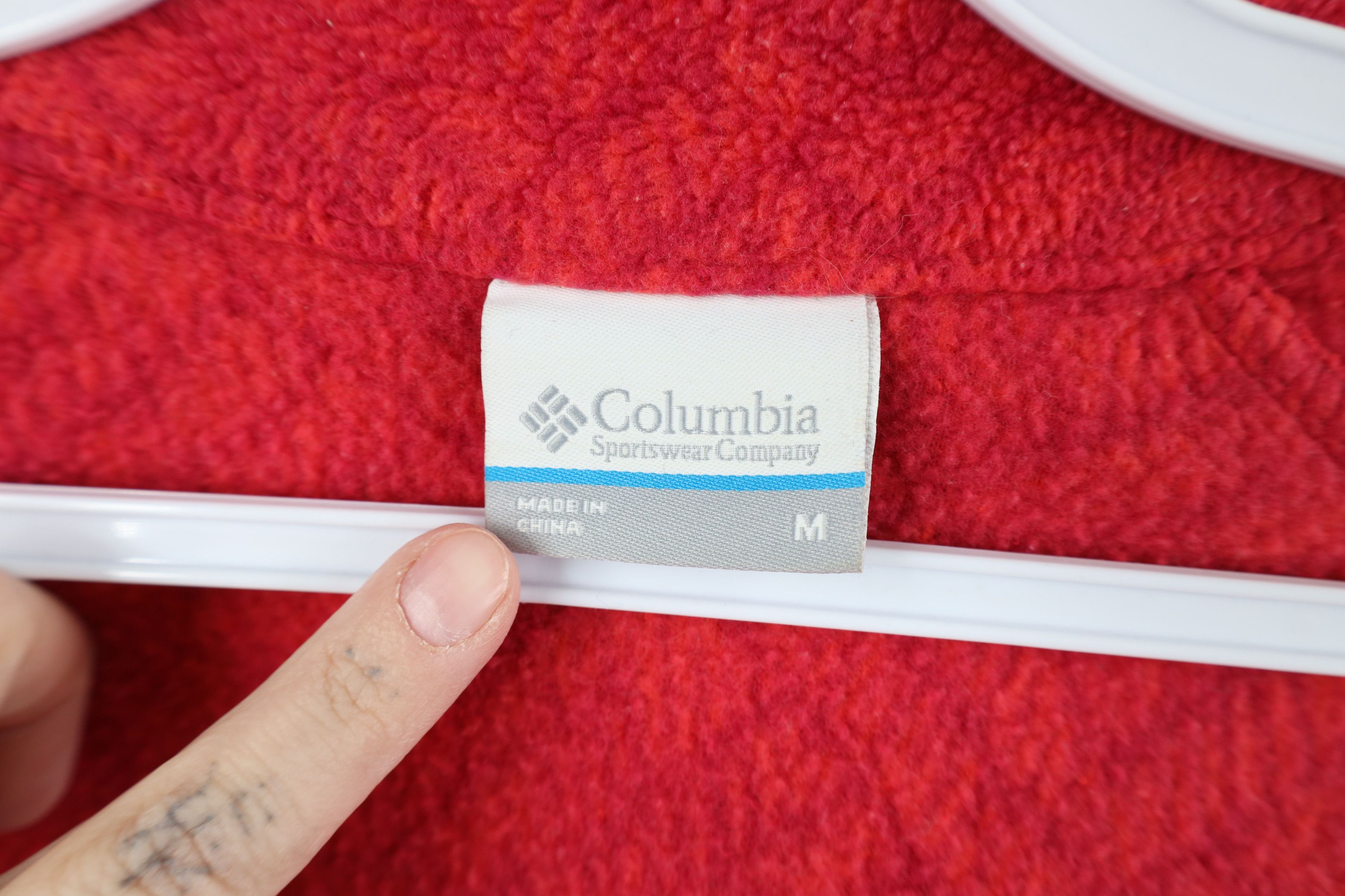 Columbia Columbia Spell Out Geometric Full Zip Fleece Jacket Pink Red Size M / US 6-8 / IT 42-44 - 10 Thumbnail