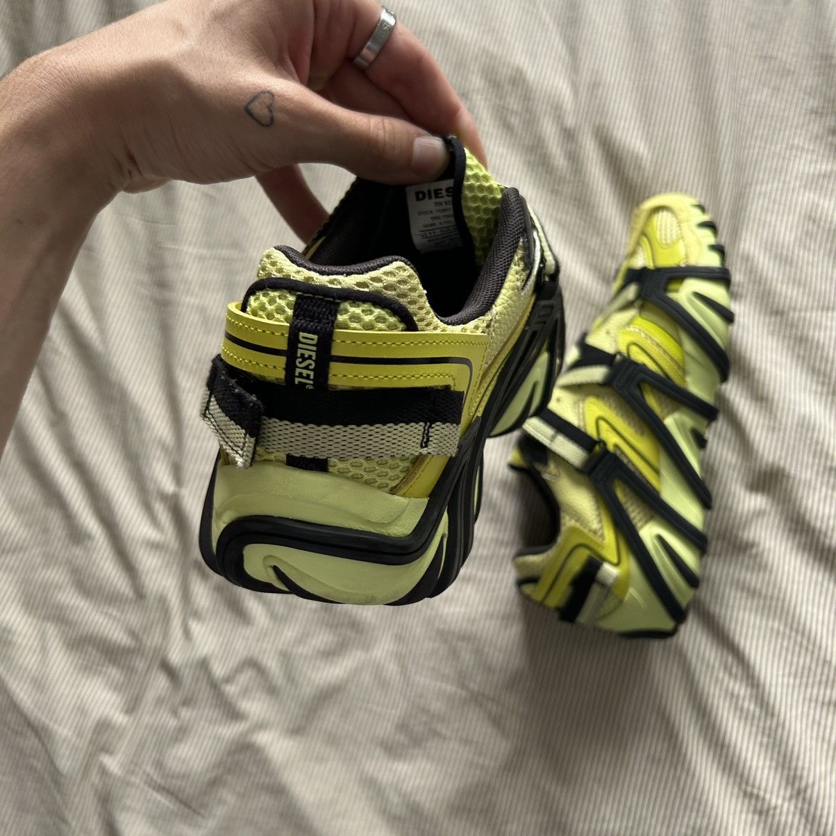 Diesel DIESEL S-prototype-cr Sneakers In Yellow,black Size US 9.5 / EU 42-43 - 6 Thumbnail