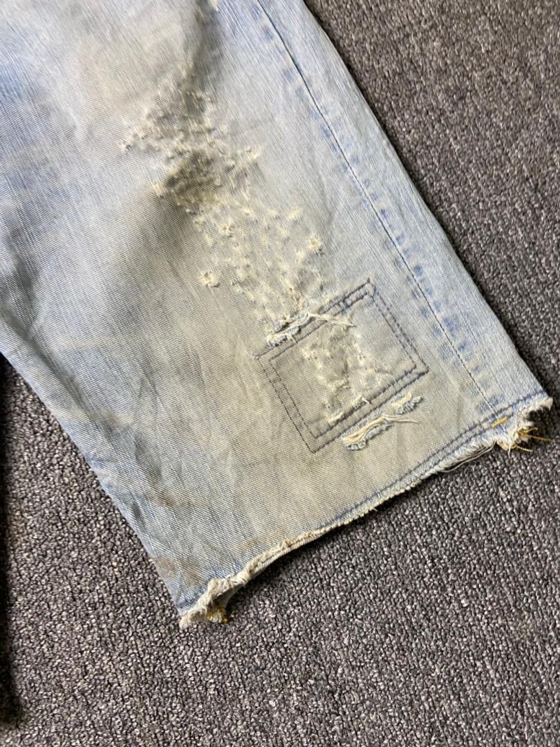 Edwin Vintage Edwin 503 Distressed Ripped Short Jeans (181) Size US 33 - 10 Thumbnail