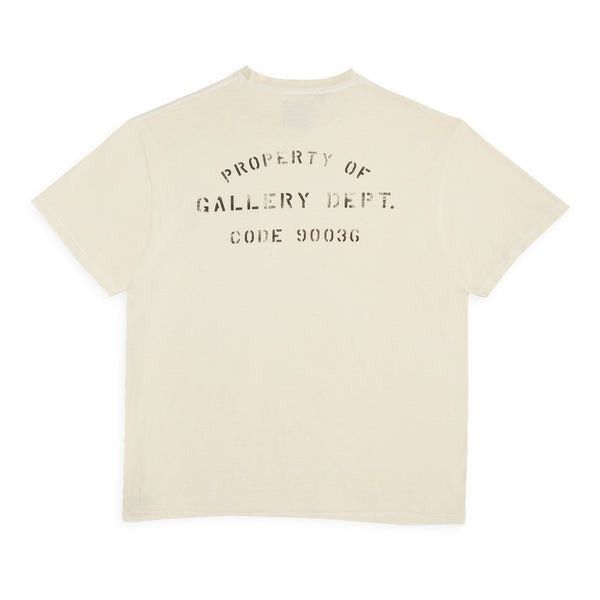 Gallery Dept. o1mle0226 Property Of Stencil Tee in Natural Size US M / EU 48-50 / 2 - 2 Thumbnail