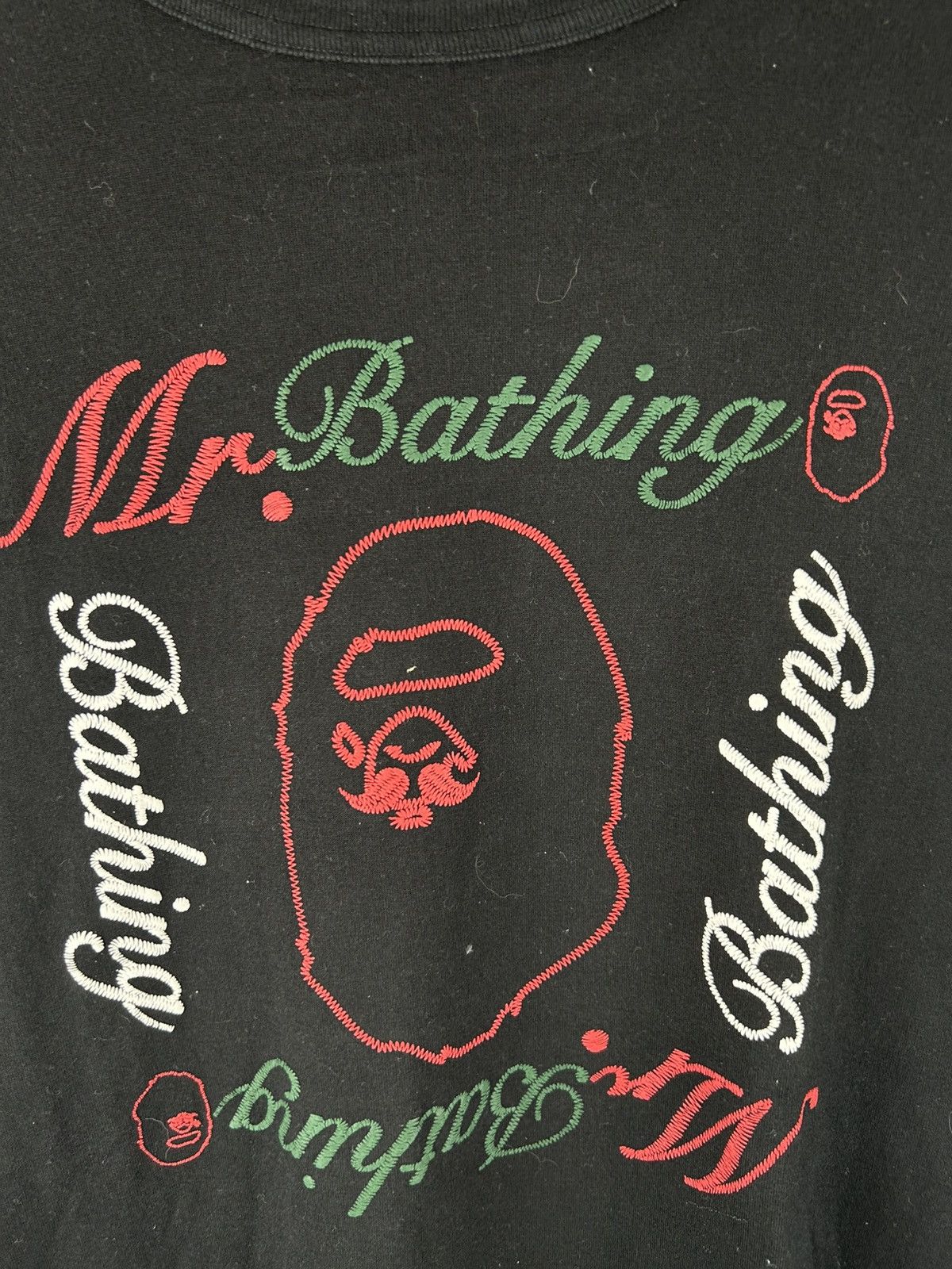 Bape Bape Head Logo L/S Print T-Shirt Size US L / EU 52-54 / 3 - 3 Thumbnail