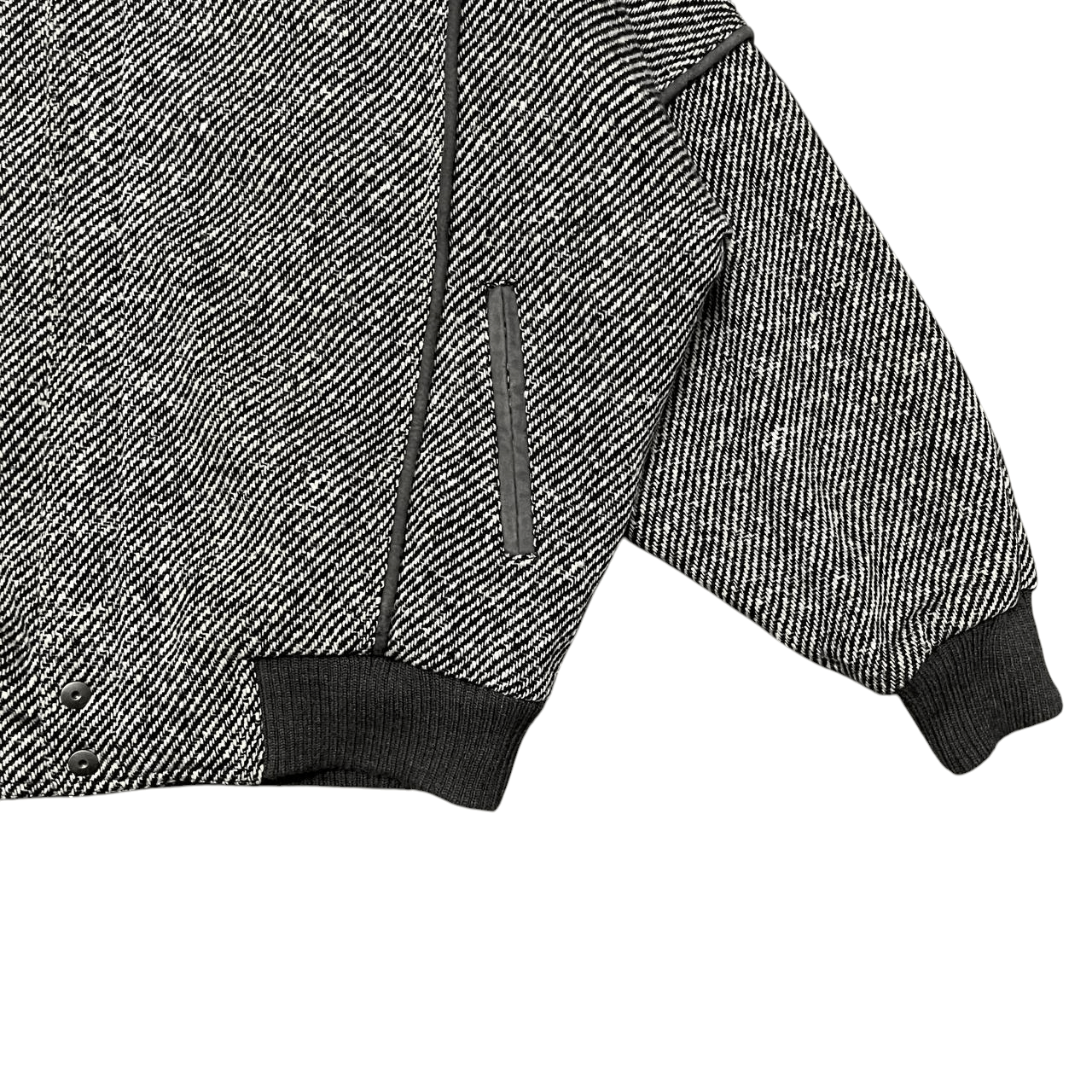 Issey Miyake Vintage Tom Collins Wool Bomber Jacket Issey Miyake Inspire Size US XL / EU 56 / 4 - 4 Thumbnail