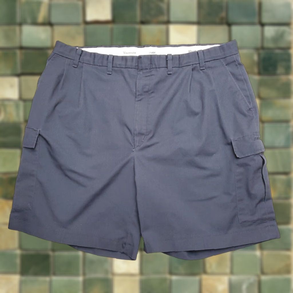 Vintage VTG Team Miller Beer Shorts Men 42 Blue Pleated Cargo Work Delivery Made in USA Size US 42 / EU 58 - 1 Thumbnail