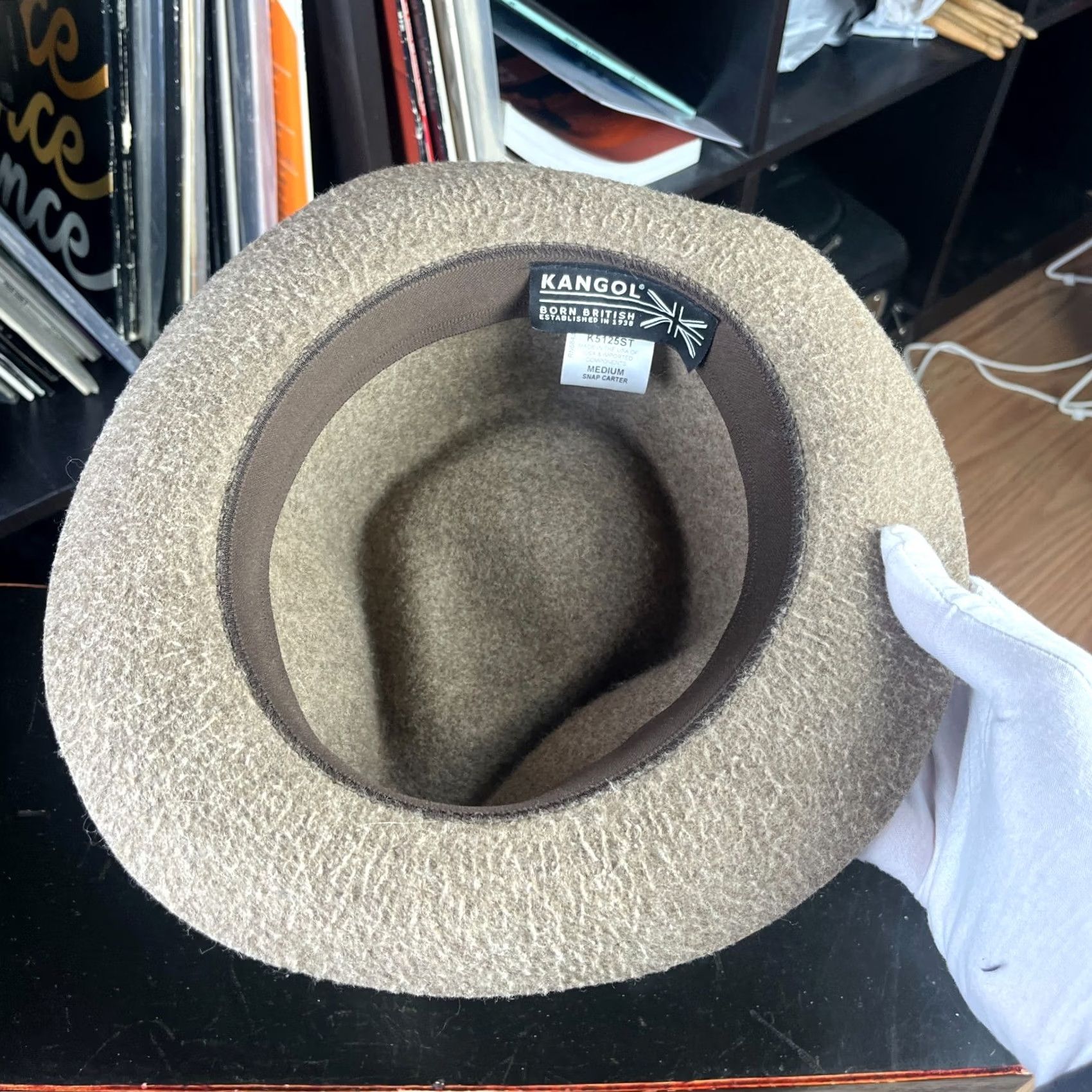 Kangol VINTAGE Kangol Fedora Hat Medium Wool Snap Carter Size ONE SIZE - 6 Thumbnail