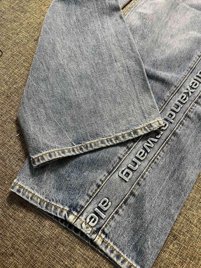 Alexander Wang Alexander Wang Washed Distressed Wide-Leg Jeans- Size 24" / US 00 / IT 34 - 4 Thumbnail