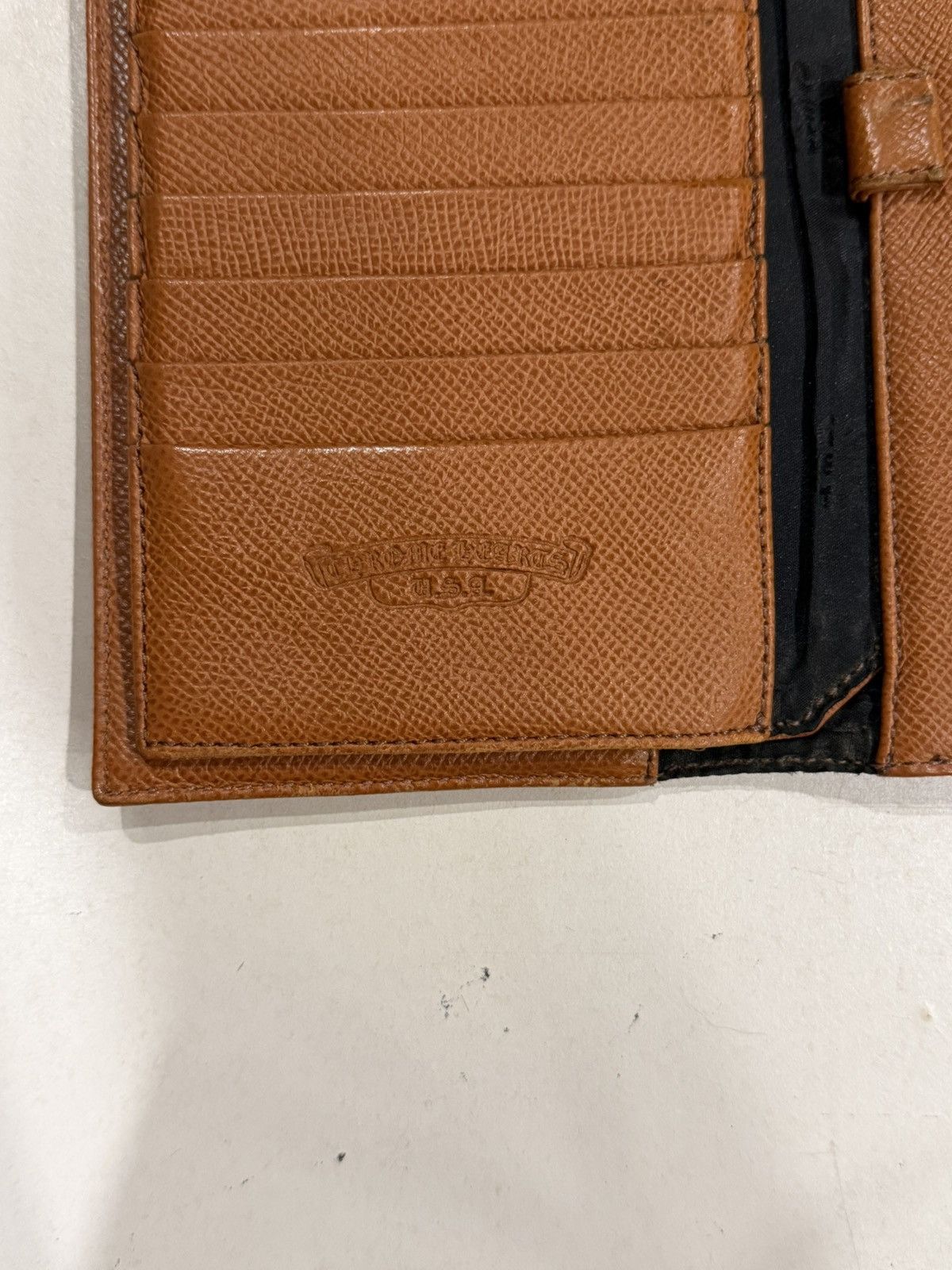 Chrome Hearts Chrome Hearts Wave Wallet Brown Leather Silver Cross Balls Size ONE SIZE - 9 Thumbnail