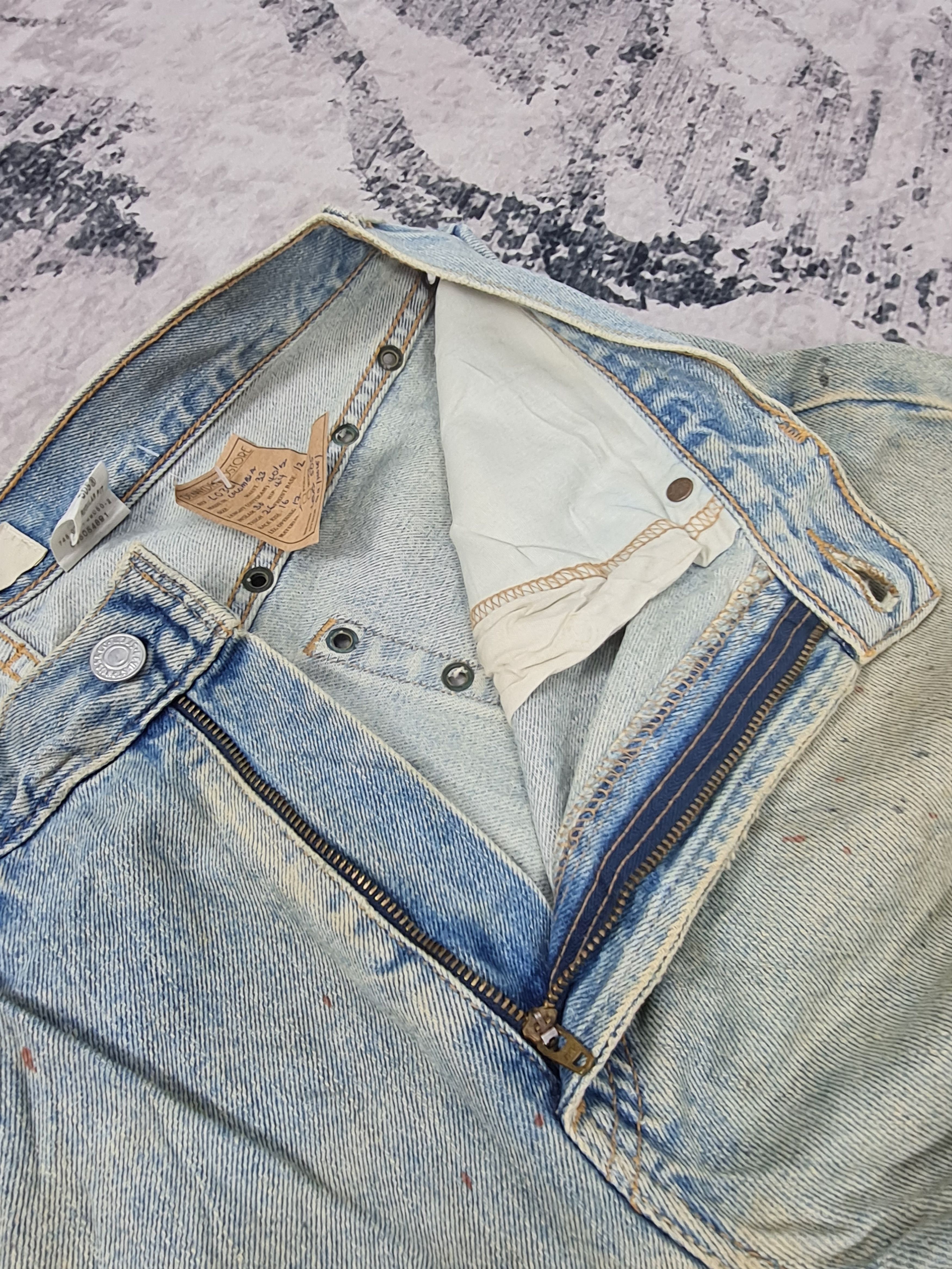 Levi's Vintage Clothing Vtg LEVIS 505 Paint Splatter Bondage Jeans L0361 Size 33x30 Size US 33 - 12 Thumbnail