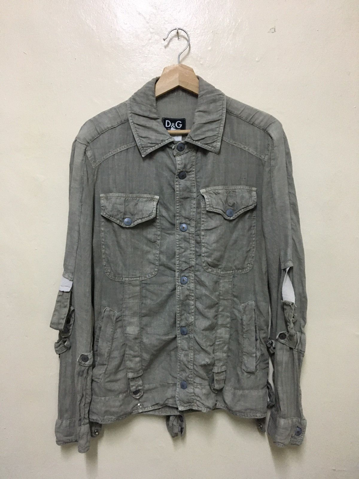 Dolce & Gabbana × Vintage Vintage Dolce & Gabbana Button Shirt MADE IN ITALY Size M / US 6-8 / IT 42-44 - 1 Thumbnail