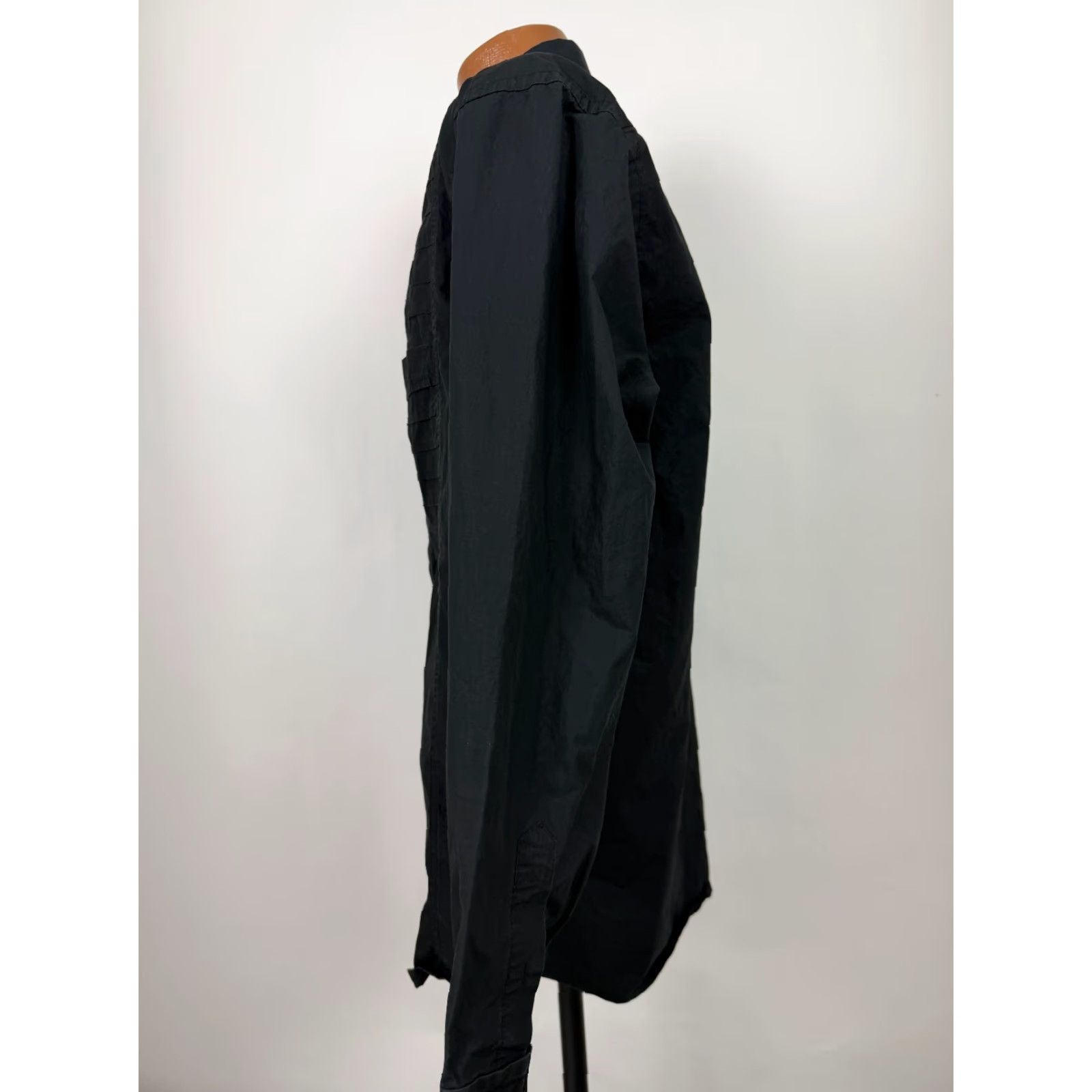 Vintage VINTAGE Jhane Barnes Shirt Men XL Slim Fit Button-Up Tuxedo Cotton Black ID Size US XL / EU 56 / 4 - 7 Thumbnail