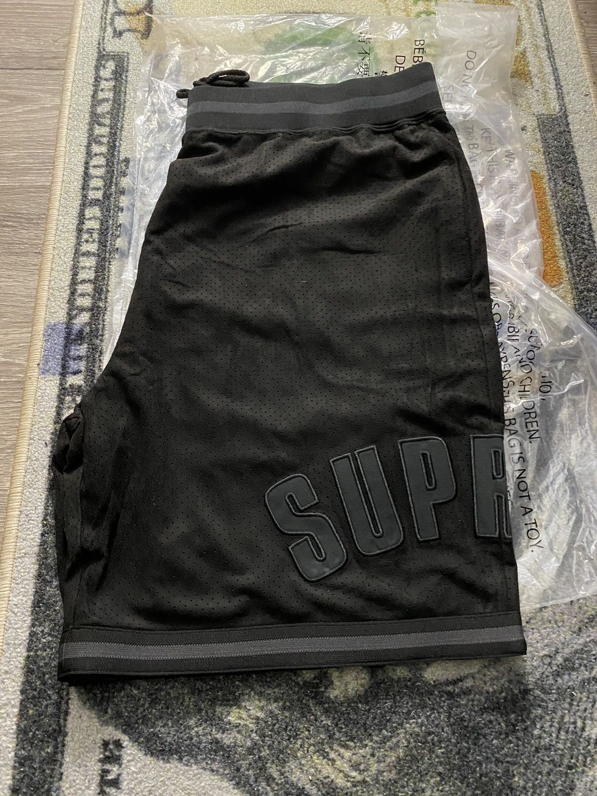 image of Supreme Ultra Suede Mesh Short (Xxl) in Black, Men's (Size 38)