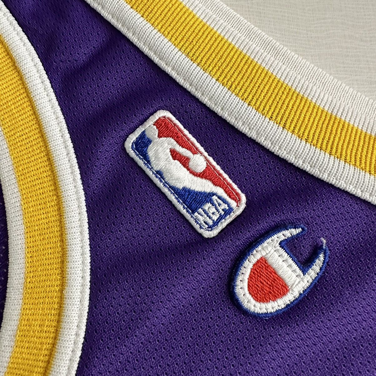 NBA × Vintage VINTAGE 90s NICK VAN EXEL LA LAKERS NBA CHAMPION JERSEY Size US L / EU 52-54 / 3 - 5 Thumbnail