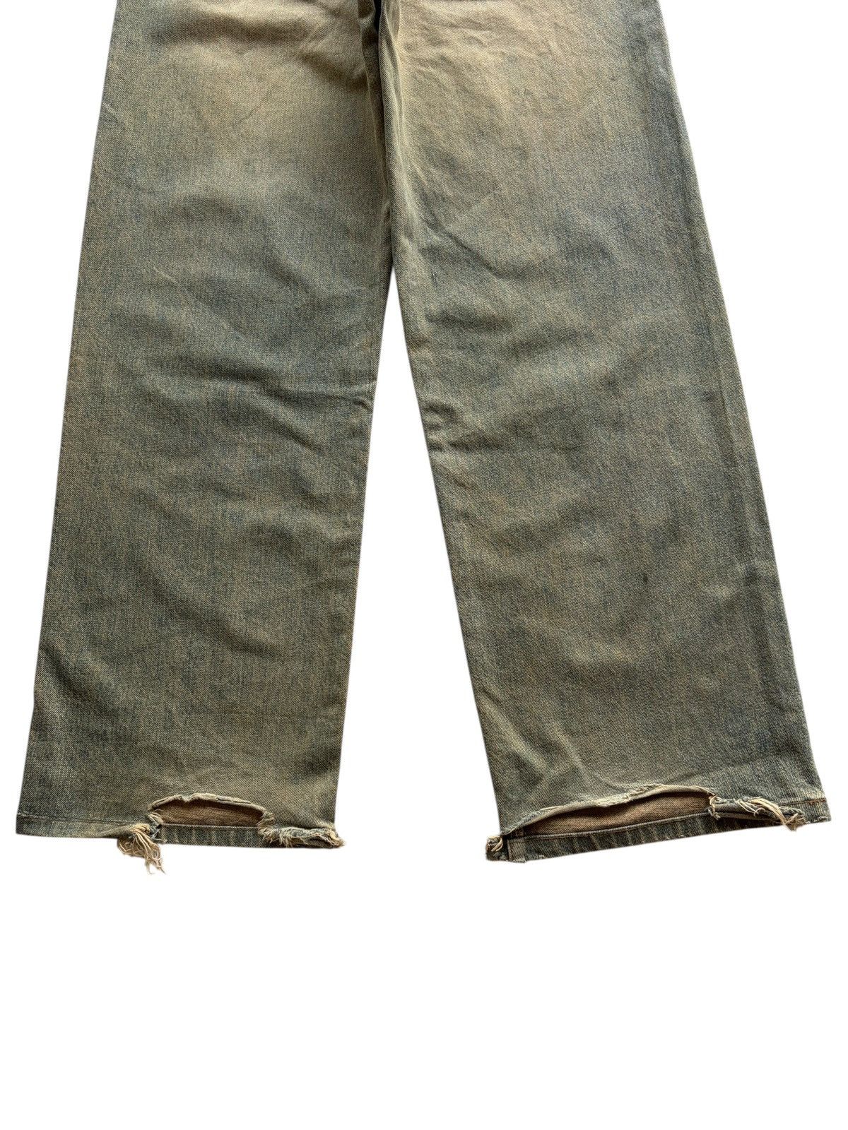 Kapital VINTAGE WRANGLER SELVEDGE BAGGY RUSTY DISTRESSED DENIM Size US 30 / EU 46 - 10 Thumbnail