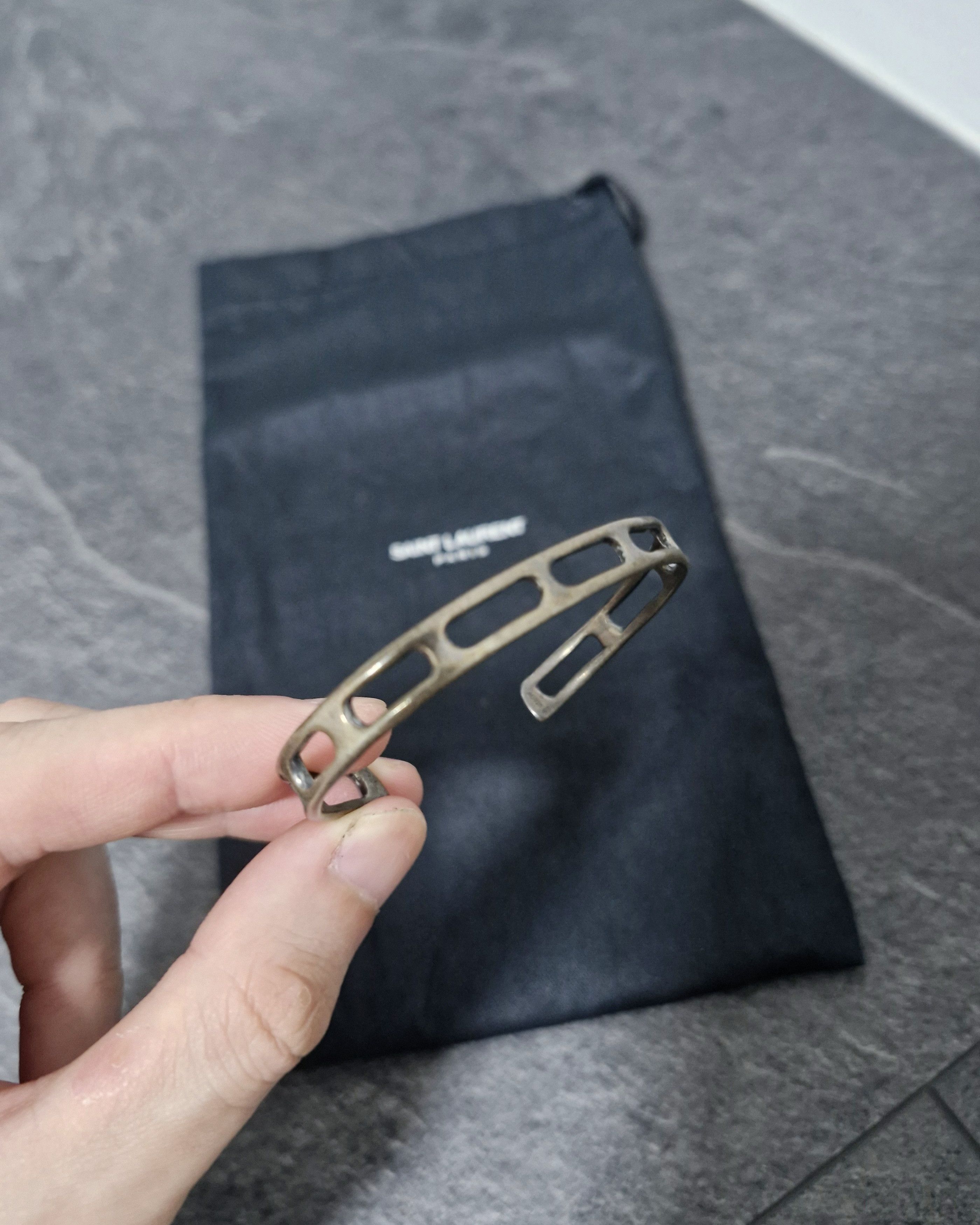 Saint Laurent Paris AW13 Silver Cuff Size ONE SIZE - 1 Thumbnail