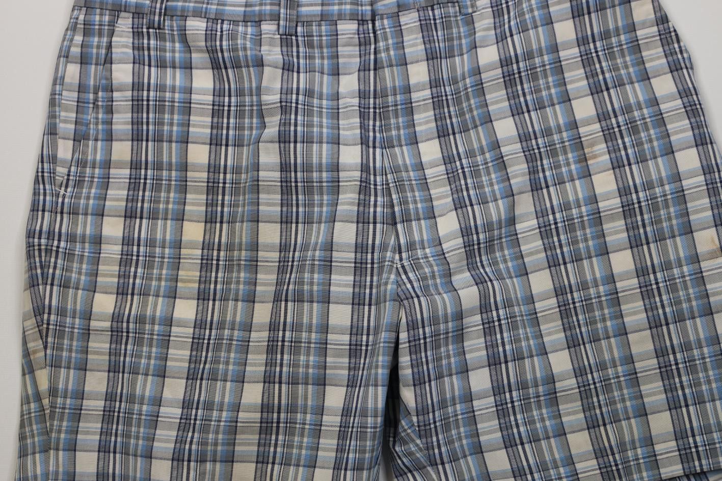 Vintage Vintage 70s Streetwear Above Knee Madras Plaid Chino Shorts Size US 36 / EU 52 - 3 Thumbnail