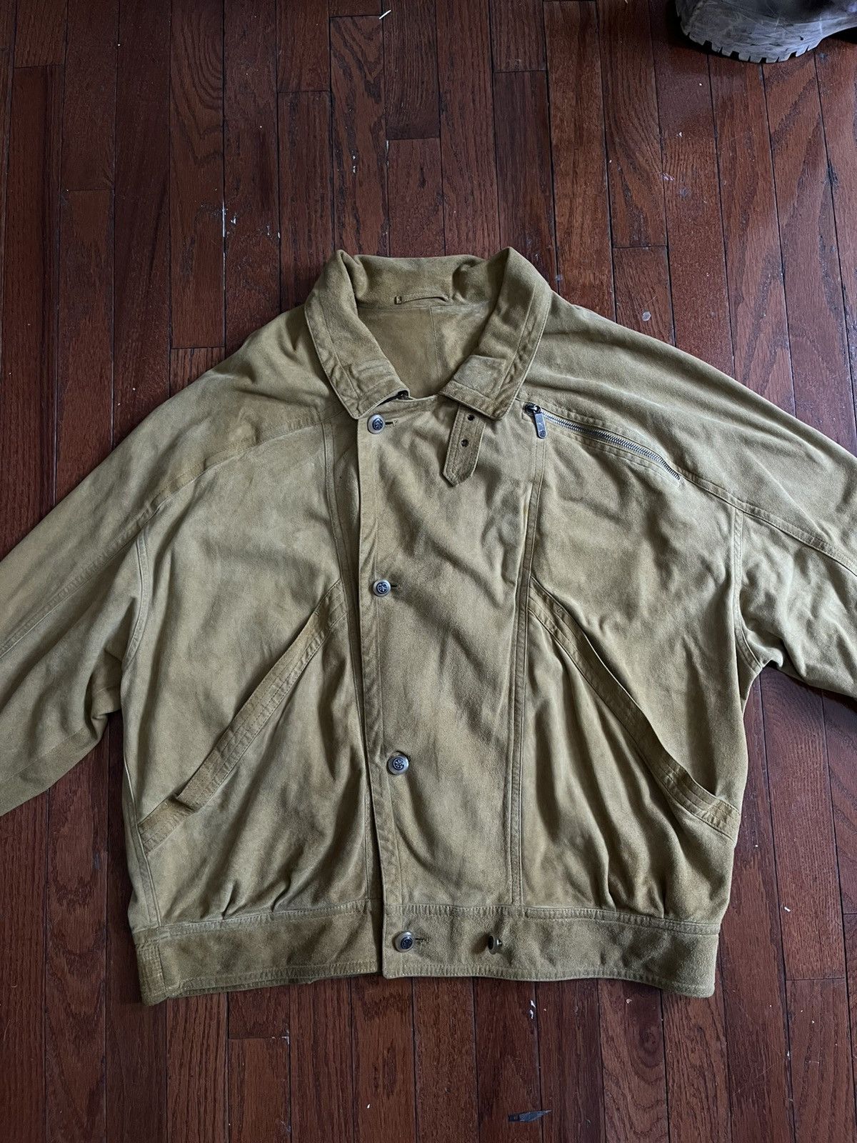 Vintage Turmeric yellow French bomber jacket Size US M / EU 48-50 / 2 - 2 Thumbnail