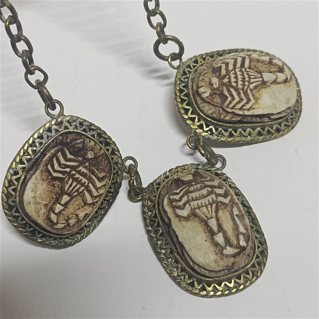 Vintage Rare Vintage Brass Egyptian Scorpion Pendant Collectible Size ONE SIZE - 5 Thumbnail