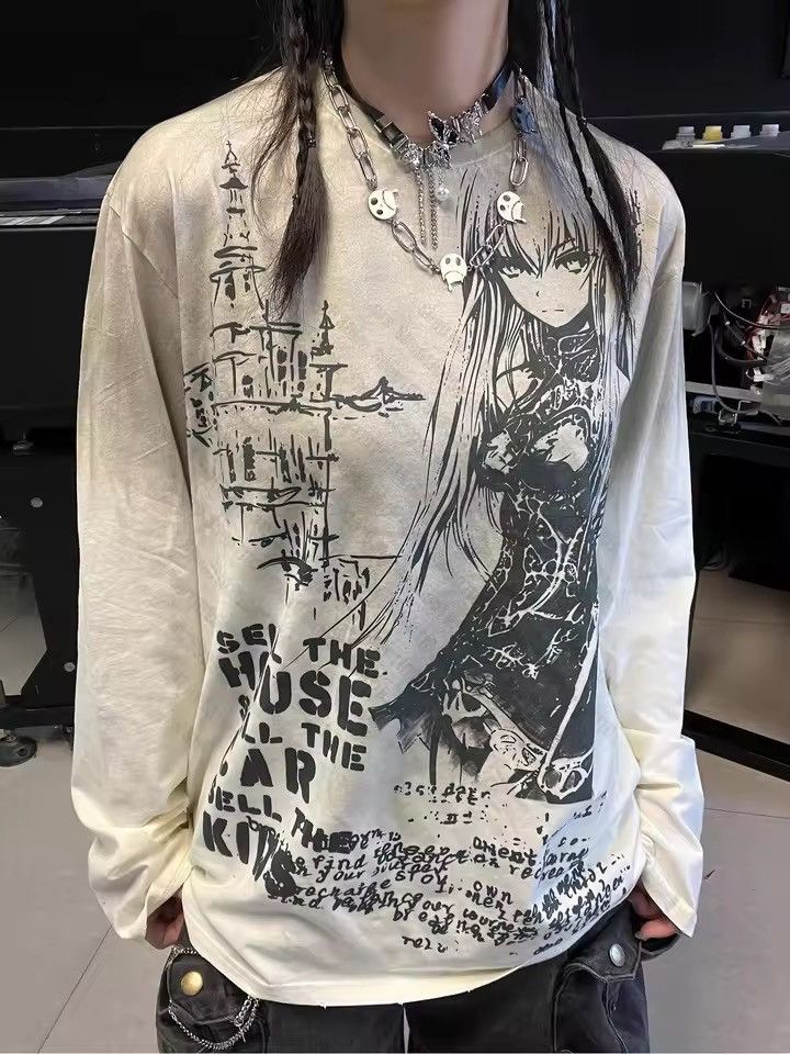 Japanese Brand Anime Graphic T Shirts Size US L / EU 52-54 / 3 - 4 Thumbnail