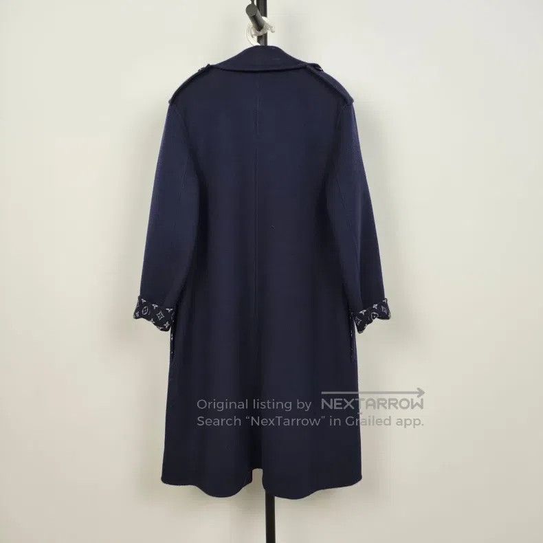 Louis Vuitton Louis Vuitton Navy blue wool coat Size S / US 4 / IT 40 - 2 Thumbnail